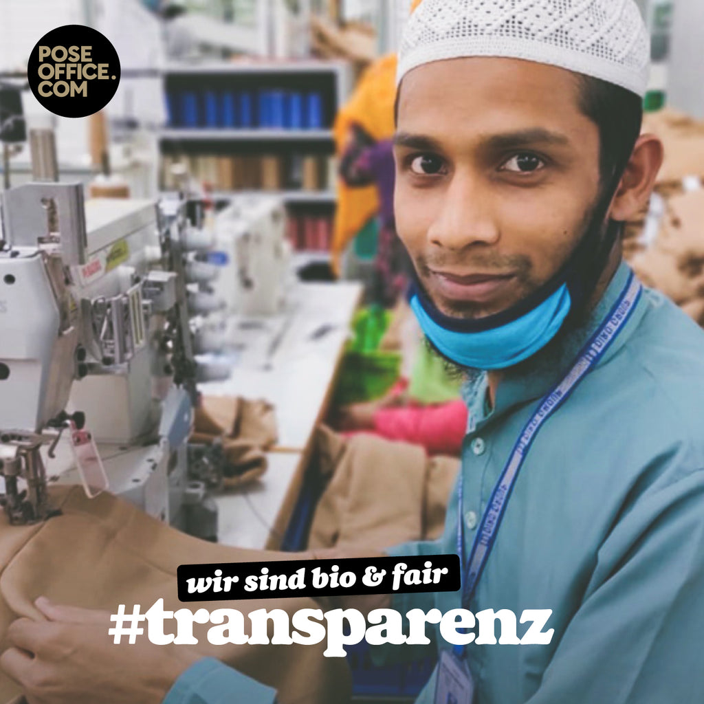 poseoffice – Wir sind bio & fair – #Transparenz