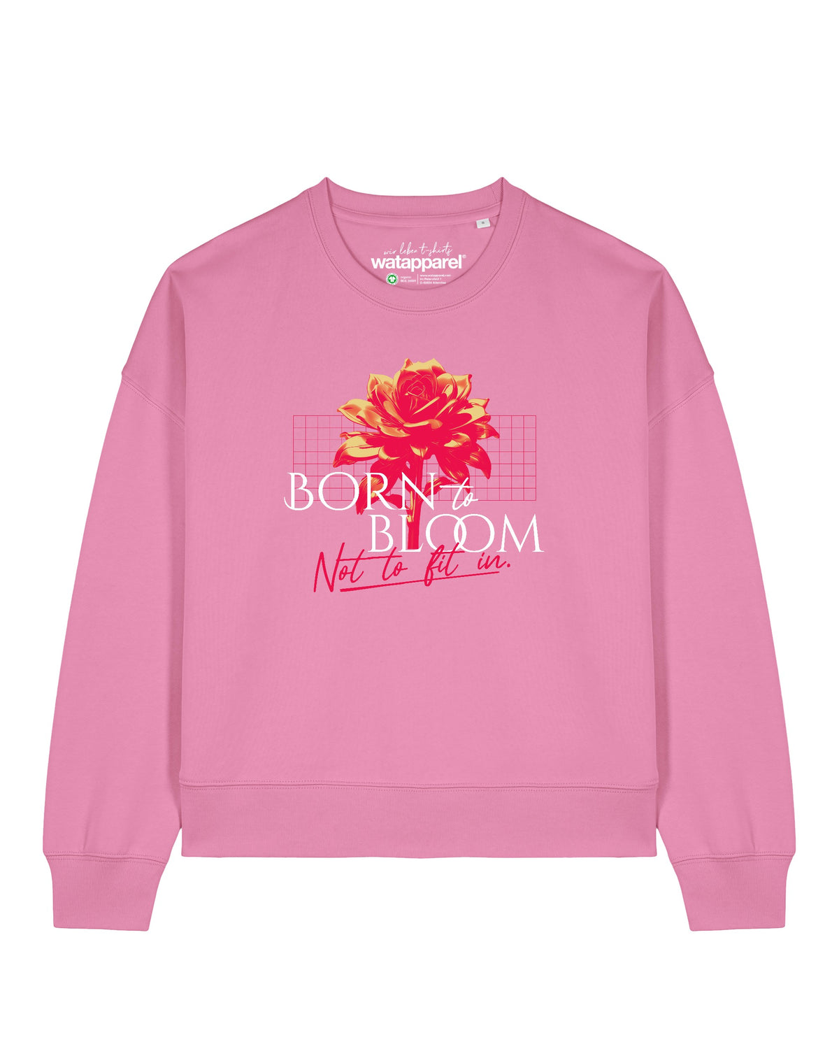 Born to bloom | Sweatshirt Frauen-front;C129
