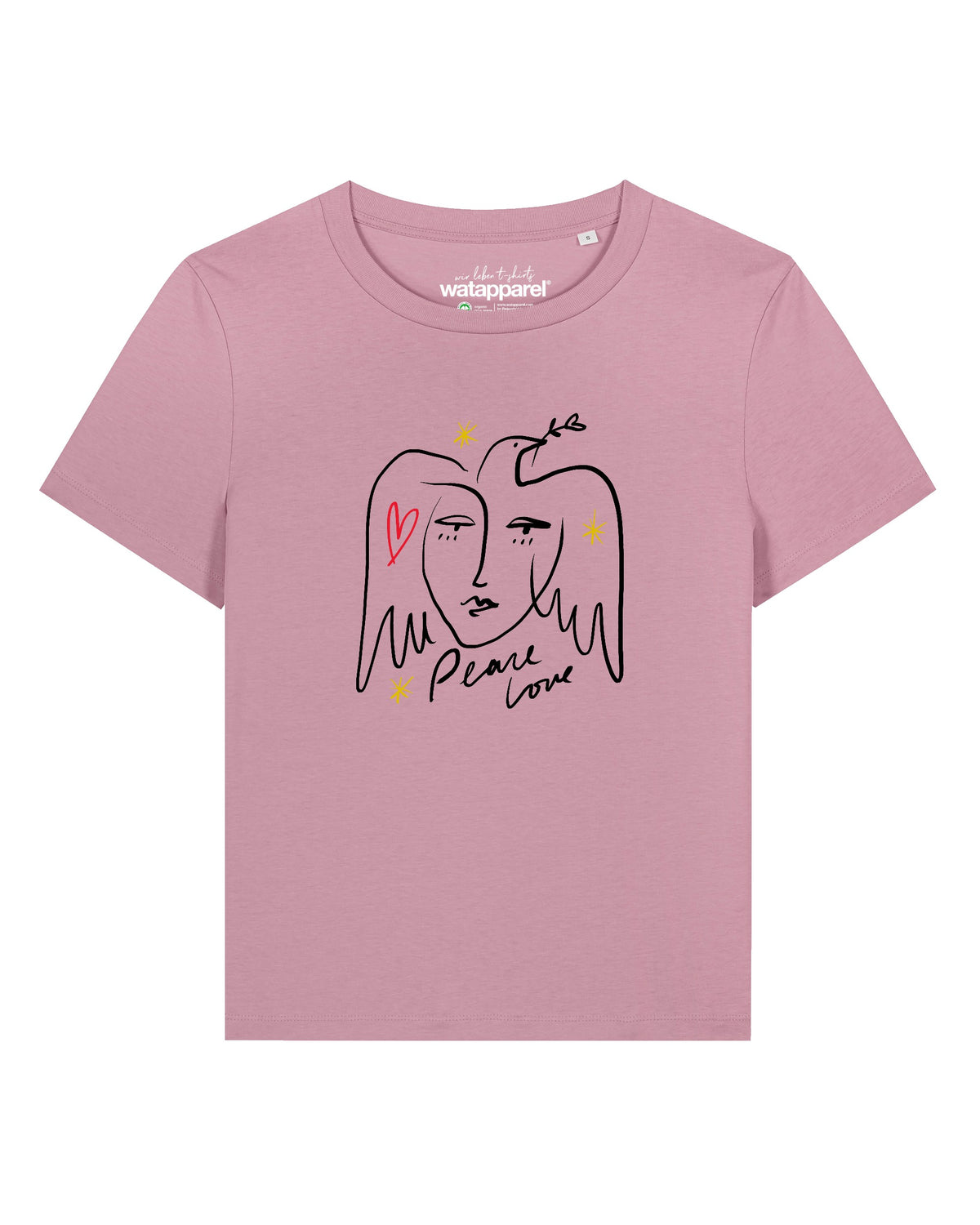 Peace Love | T-Shirt Frauen-front;C355