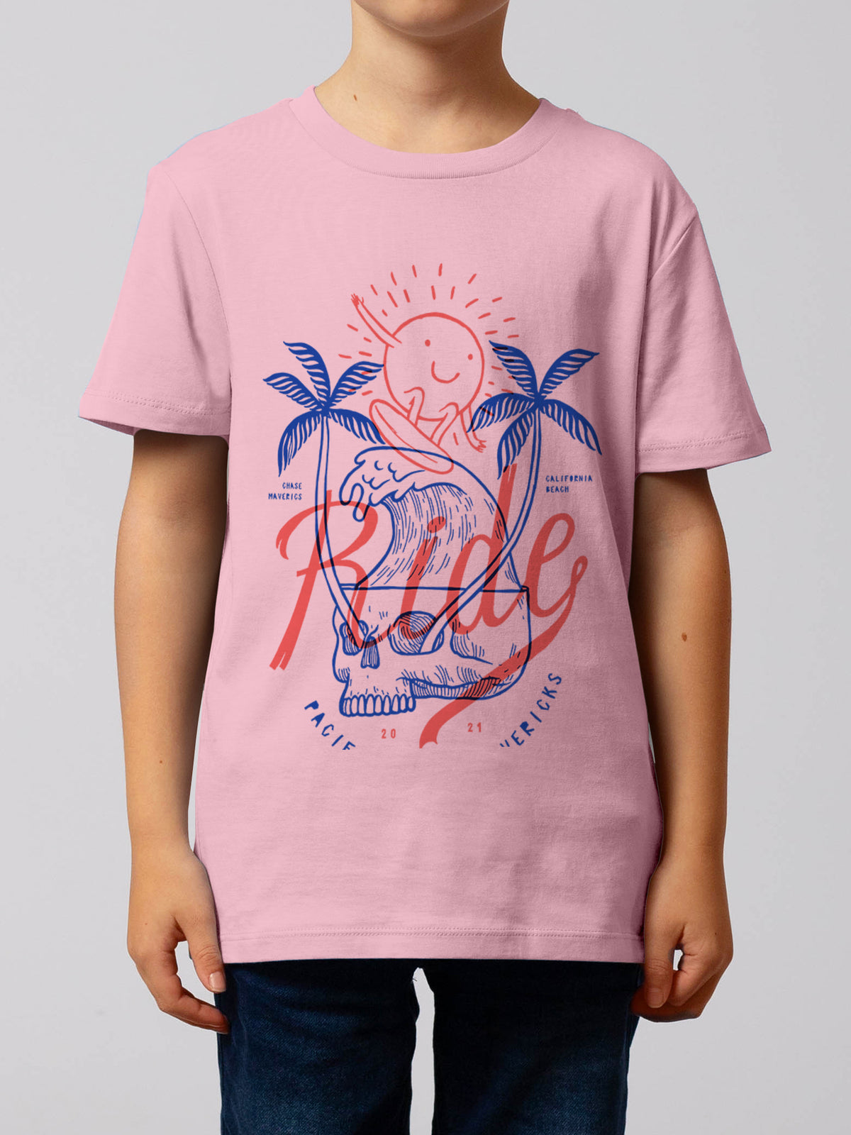 Ride the waves | T-Shirt Kinder-model_01;C005