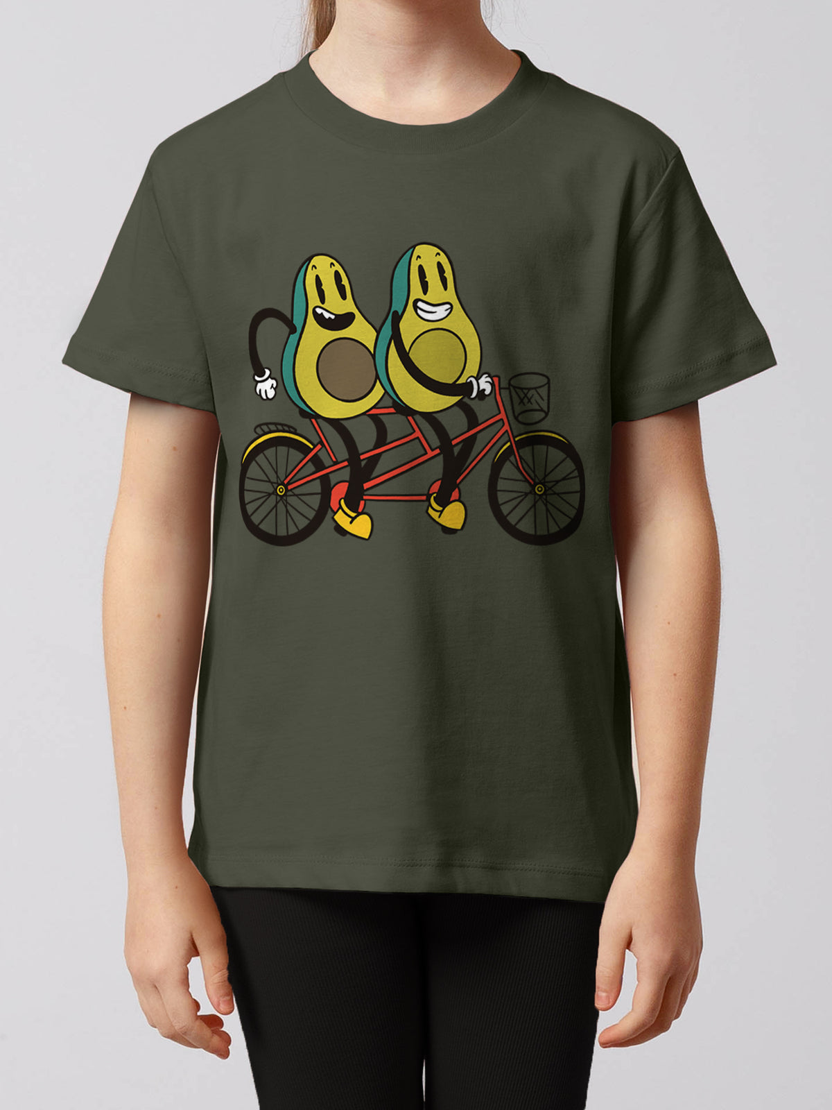 Avocado Fahrrad | T-Shirt Kinder-model_01;C223