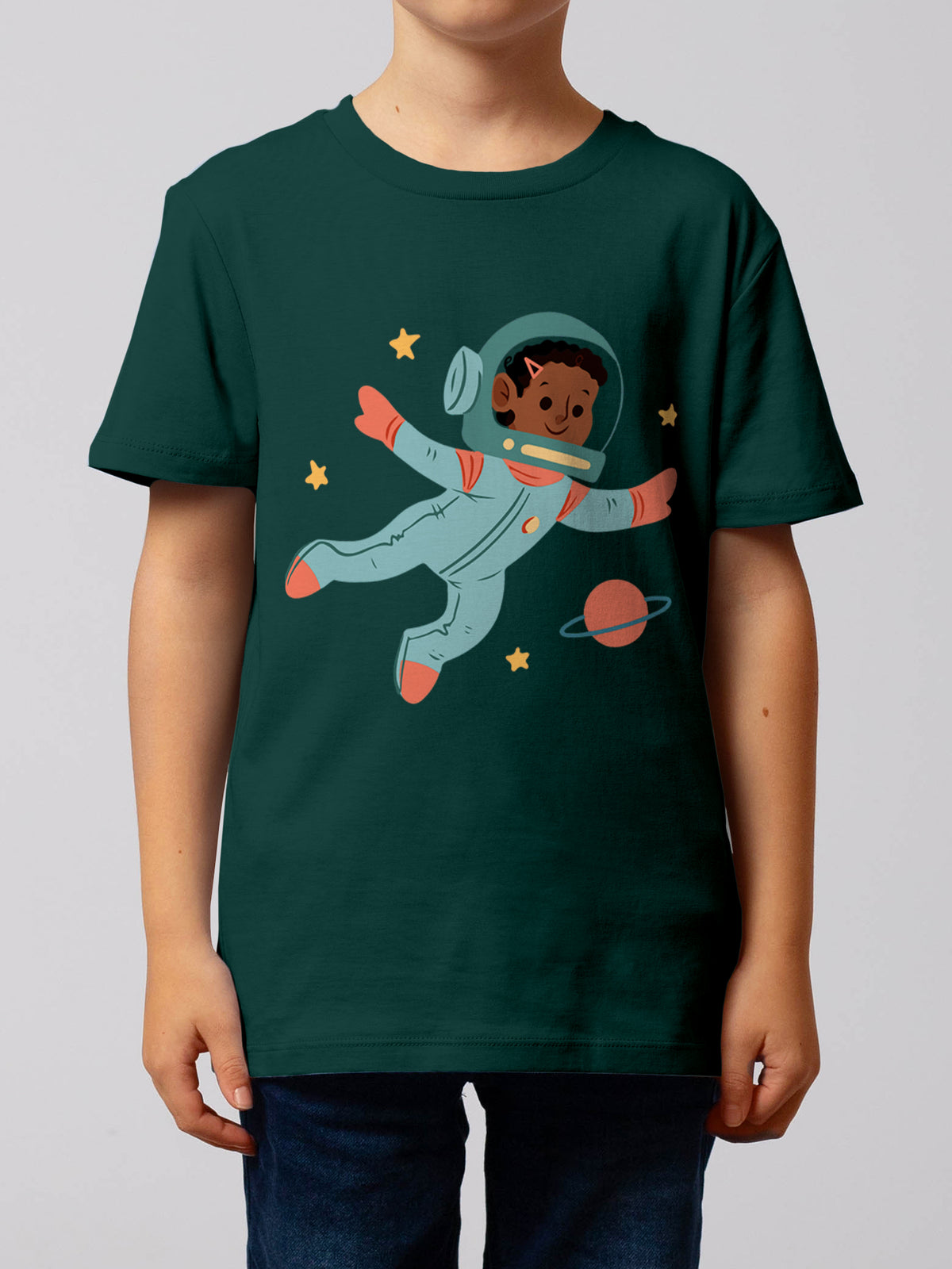 Astronaut Kind | T-Shirt Kinder-model_01;C036