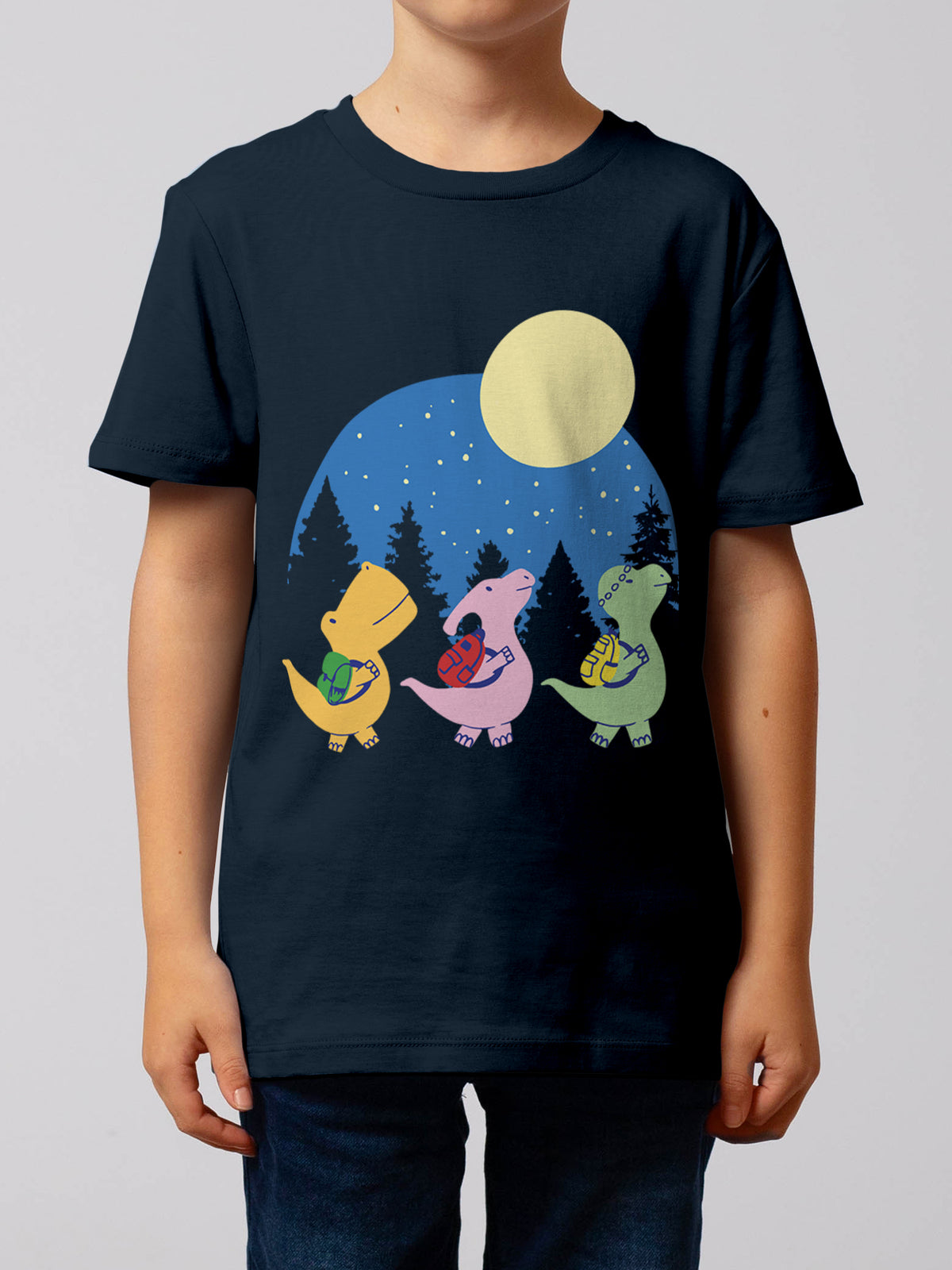 Dino Spaziergang | T-Shirt Kinder-model_01;C727