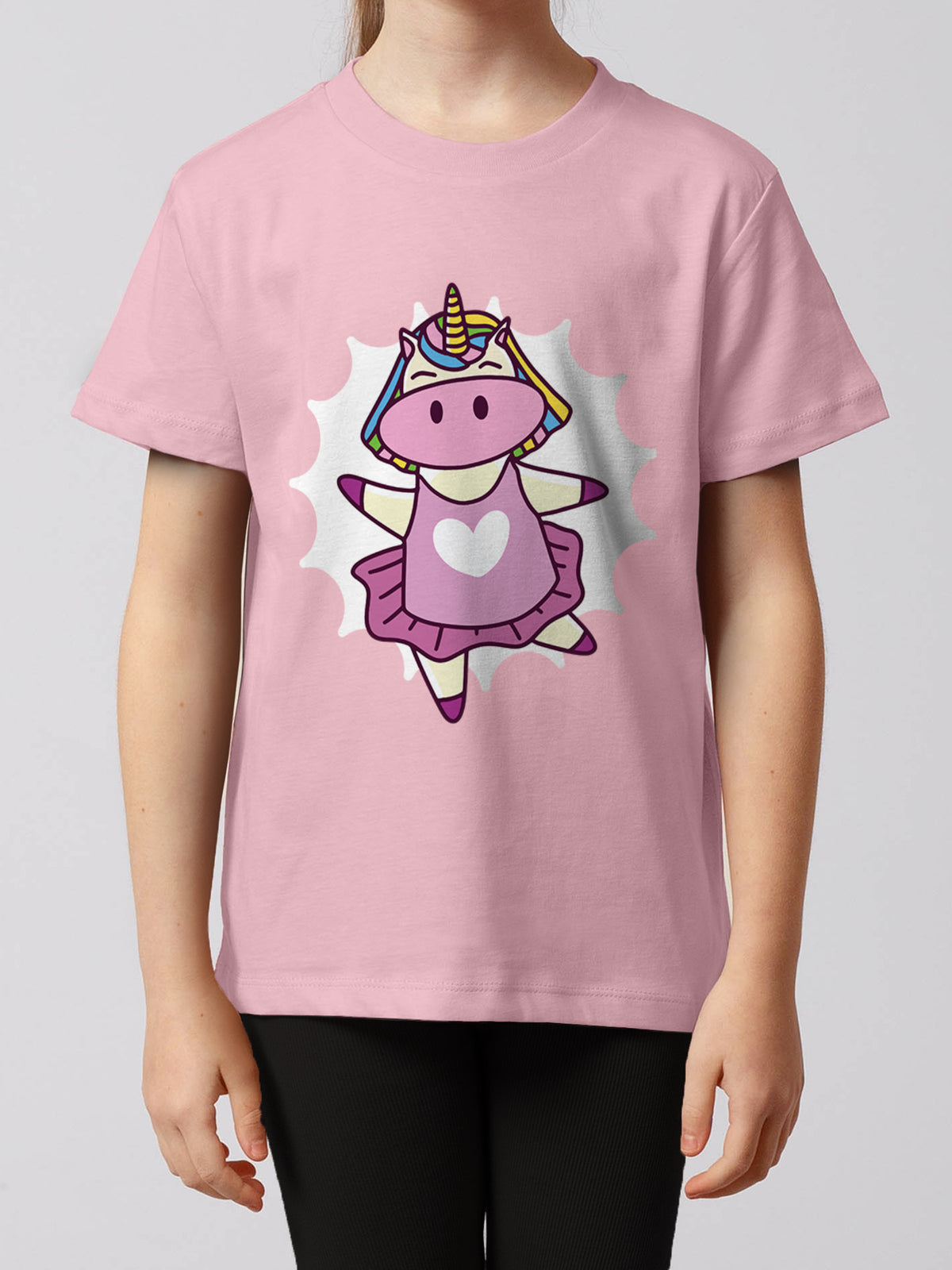 Ballett Unicorn | T-Shirt Kinder-model_01;C005