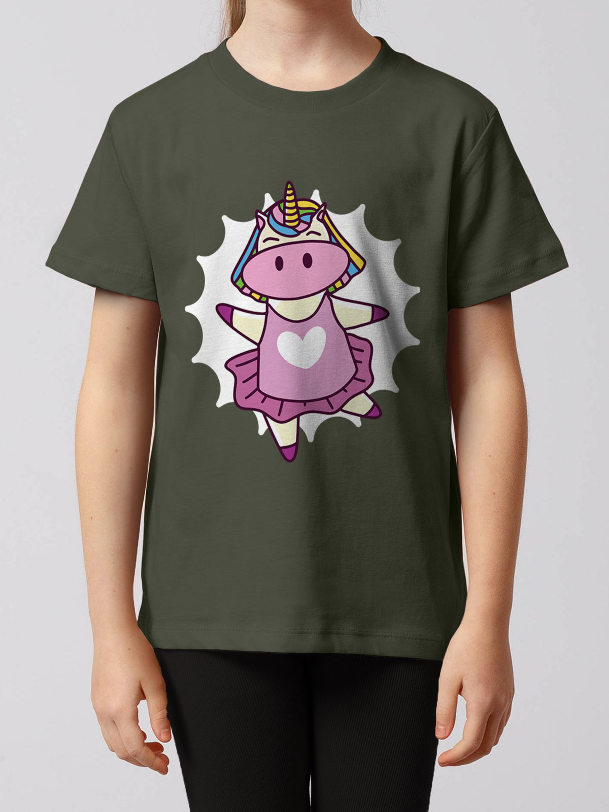 Ballett Unicorn | T-Shirt Kinder-model_01;C223