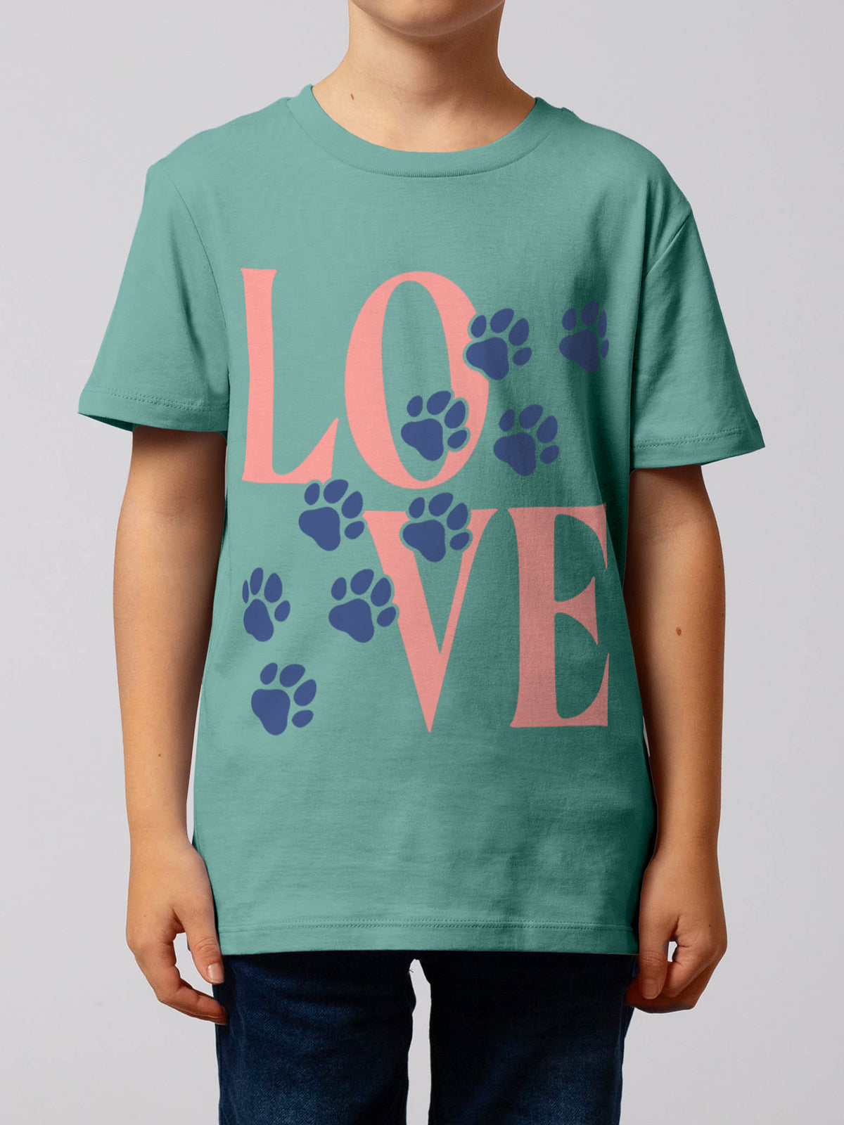 Pfotenliebe | T-Shirt Kinder-model_01;C060