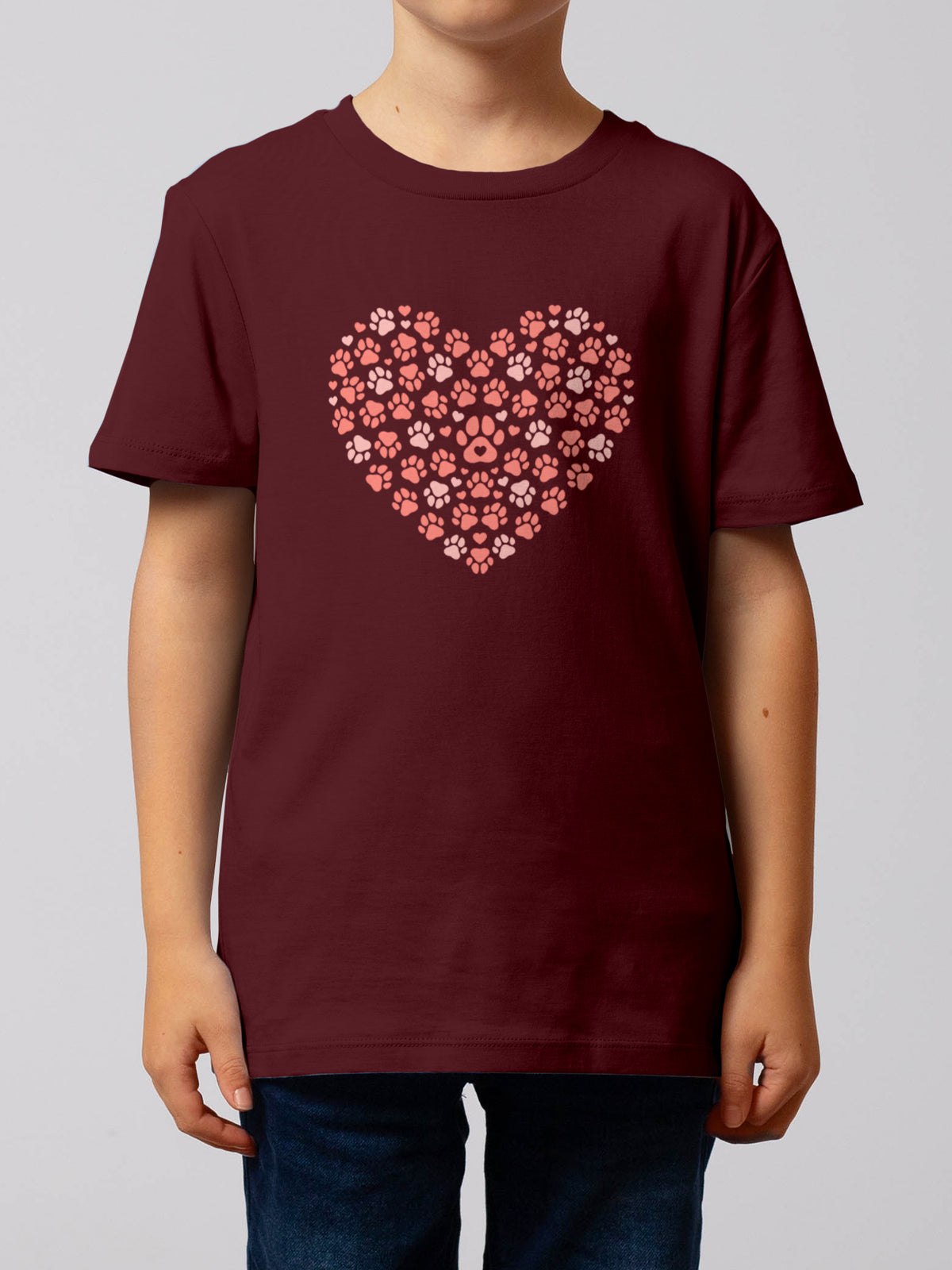 Pfotenliebe 02 | T-Shirt Kinder-model_01;C244