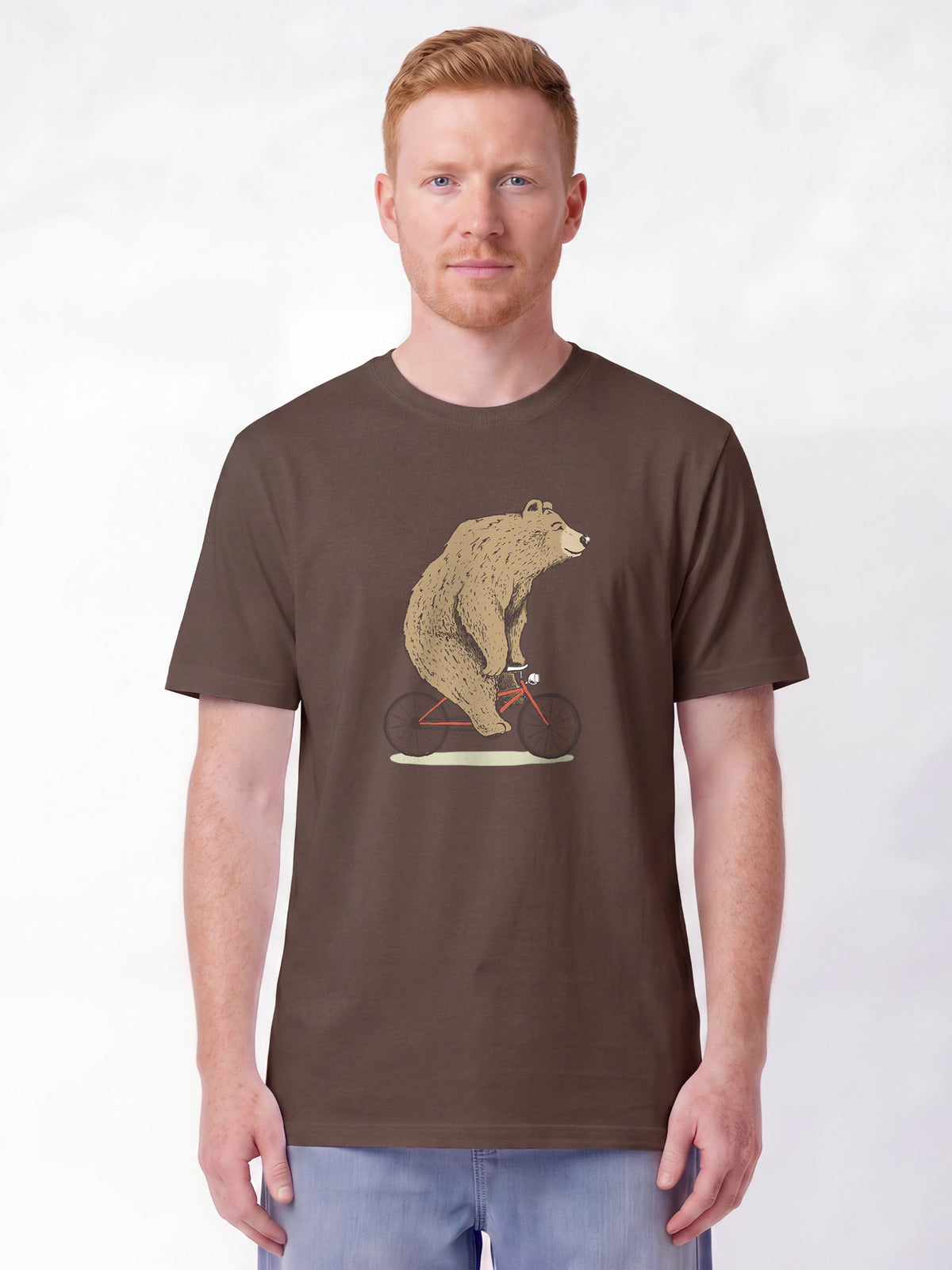 Fahrradbär | T-Shirt Unisex-model_01;C135