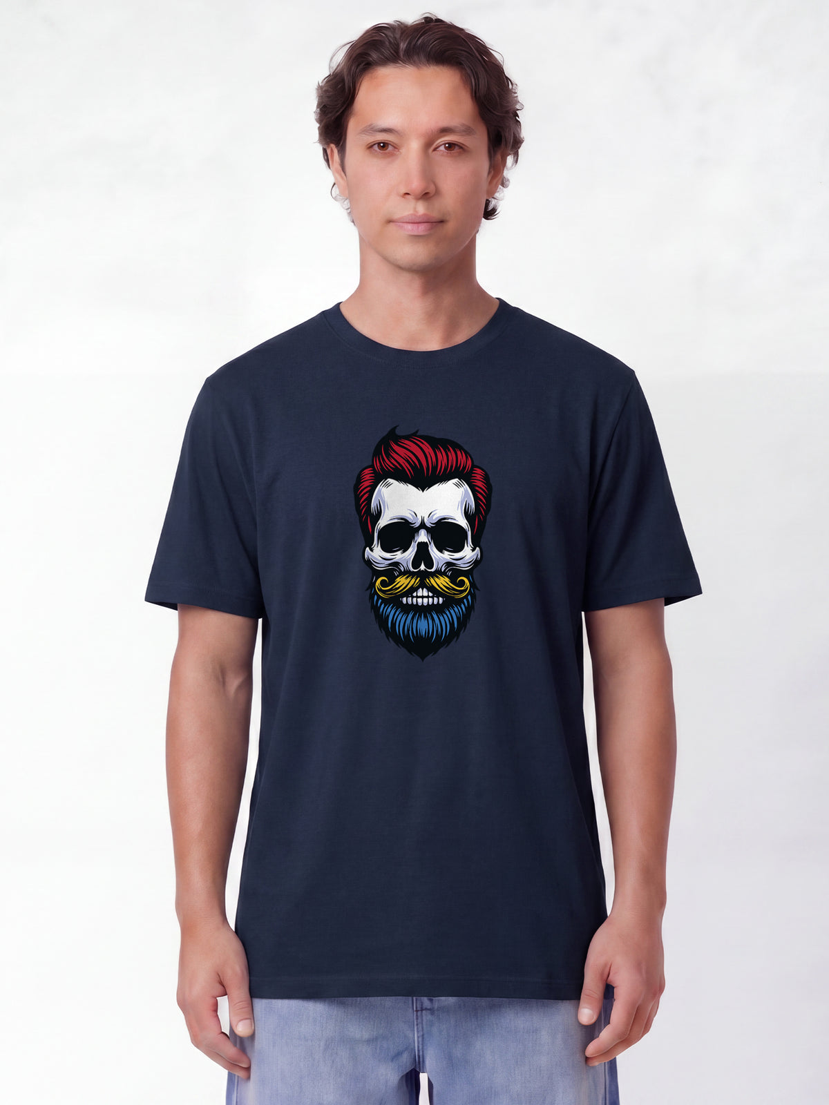 Hipster Skull | T-Shirt Unisex-model_01;C727