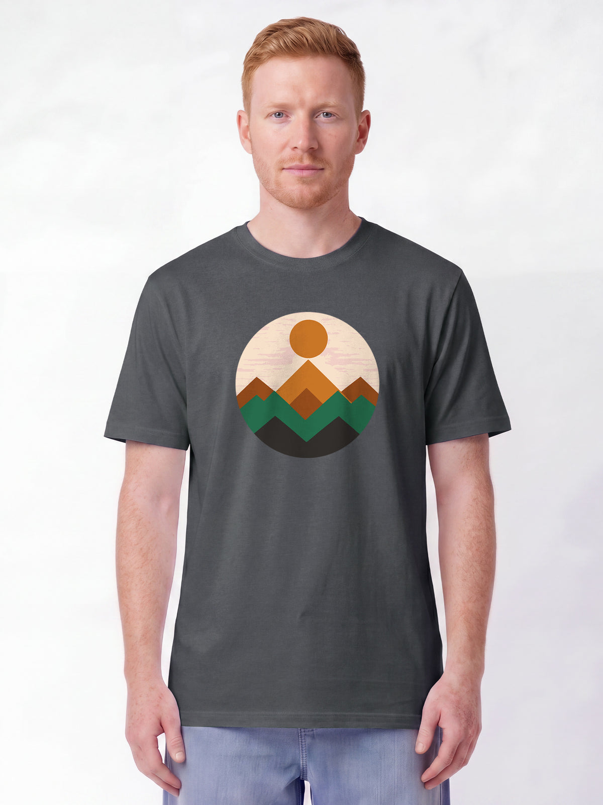 Geometric Landscape 2 | T-Shirt Unisex-model_01;C253