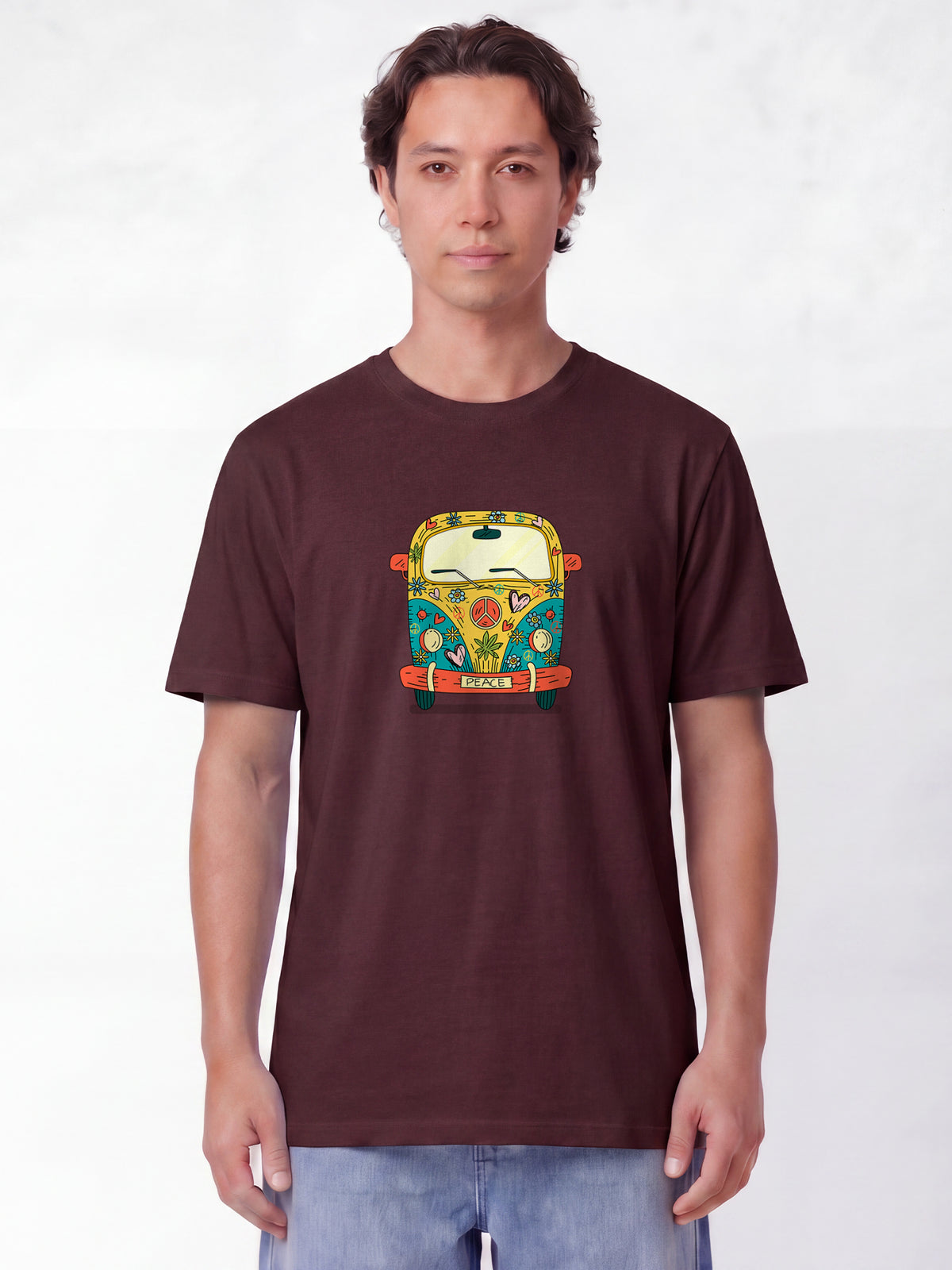Hippies Bus | T-Shirt Unisex-model_01;C116