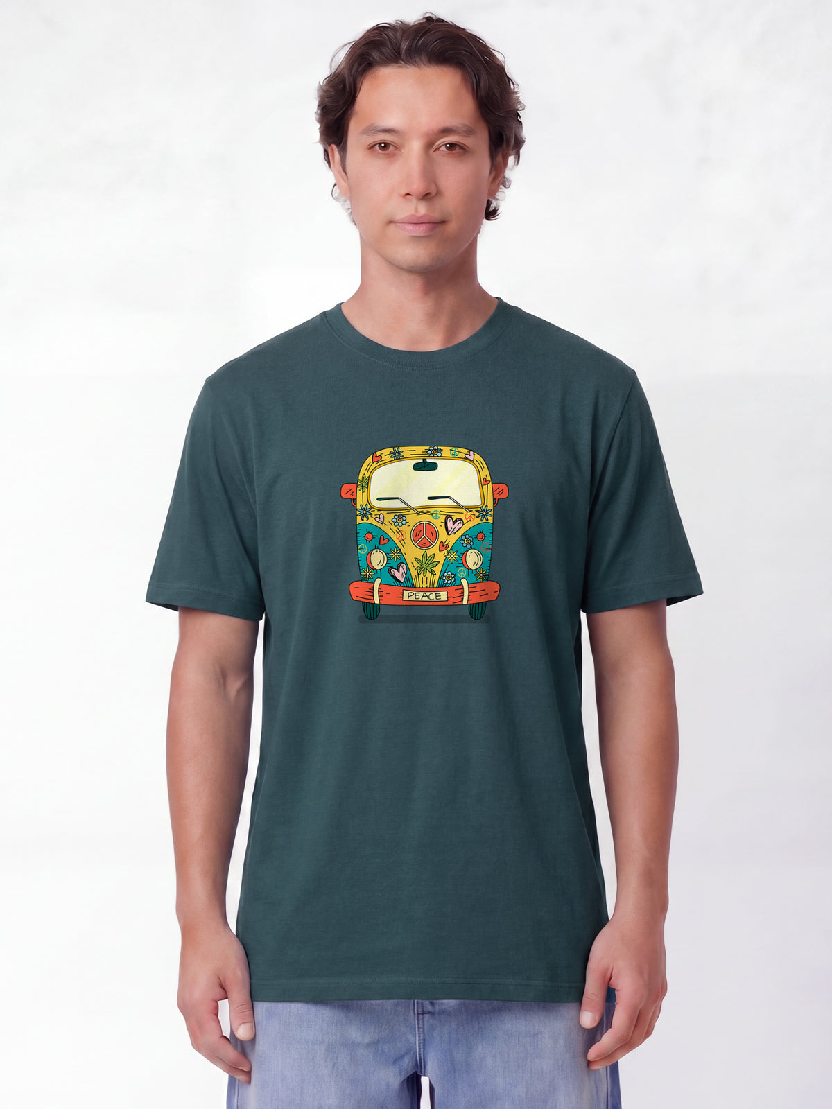 Hippies Bus | T-Shirt Unisex-model_01;C702