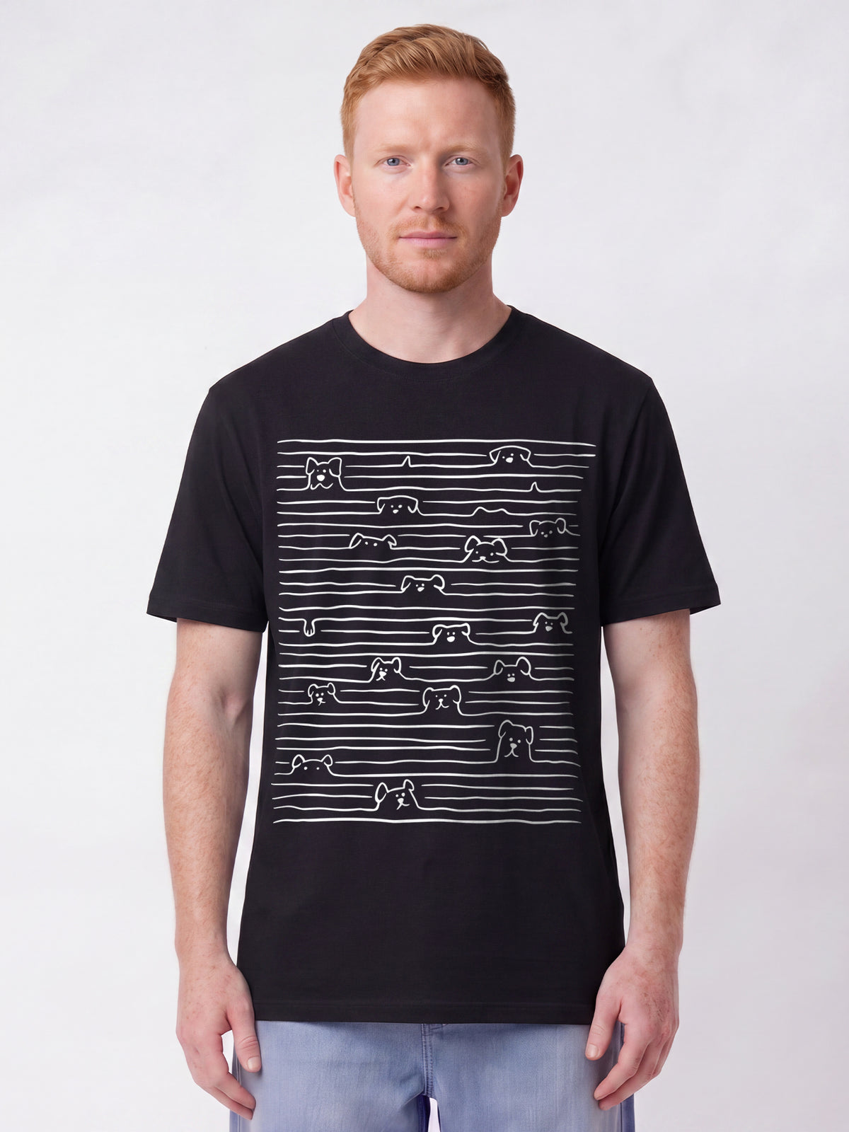 Doodle Dogs | T-Shirt Unisex-model_01;C002