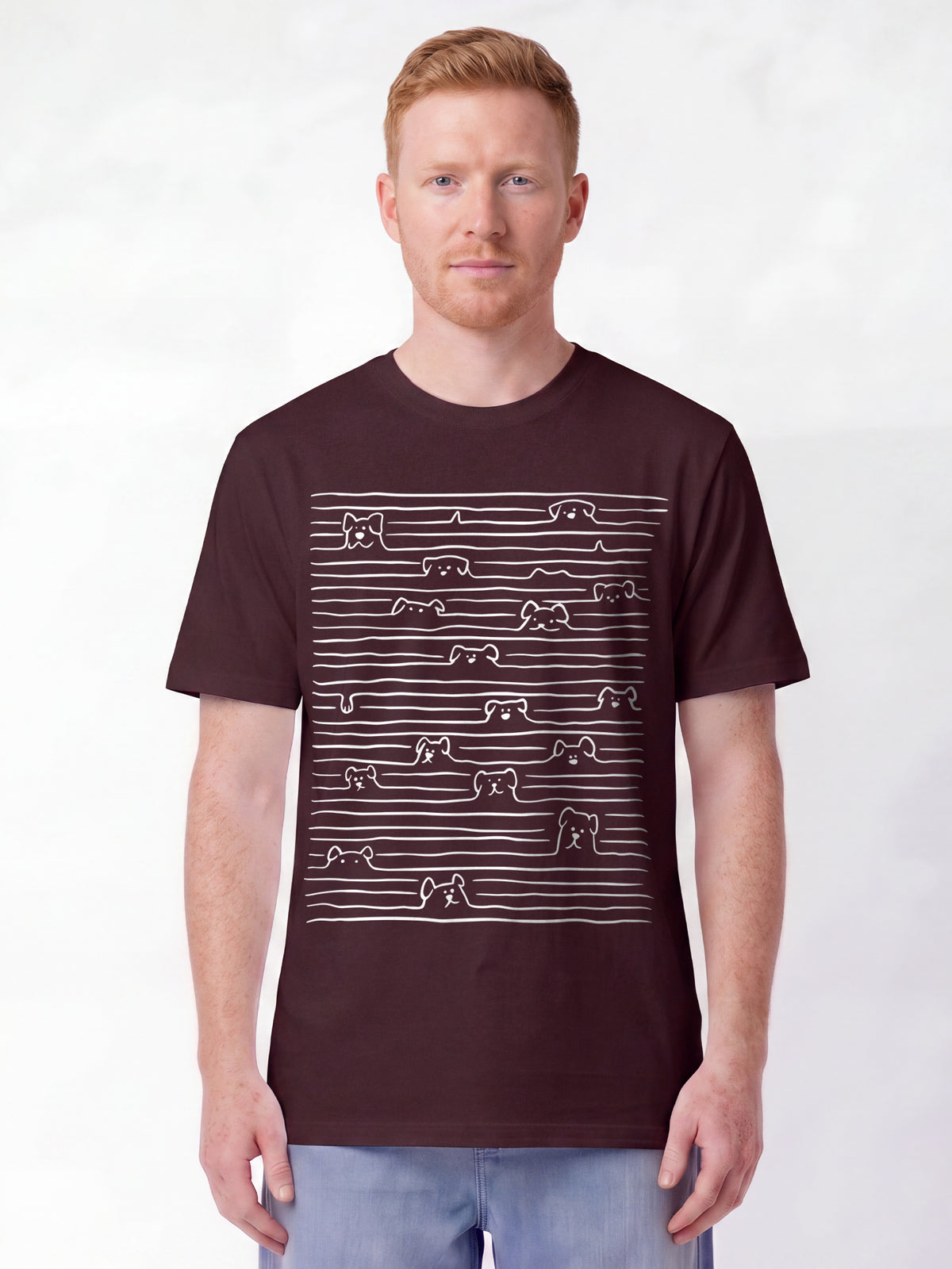 Doodle Dogs | T-Shirt Unisex-model_01;C116
