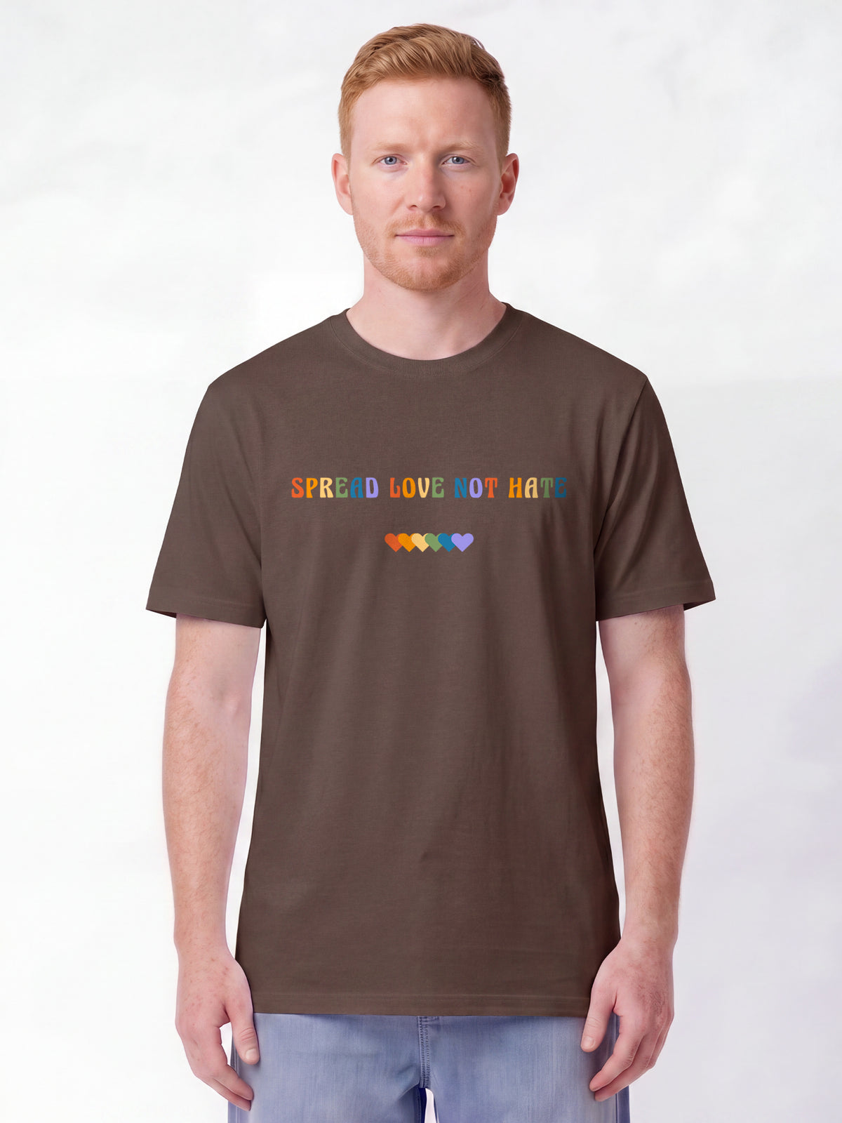 Spread Love not Hate | T-Shirt Unisex-model_01;C135