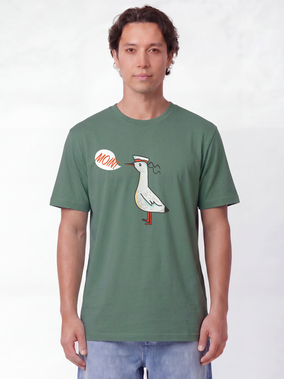Moin Seagull | T-Shirt Unisex-model_01;C144
