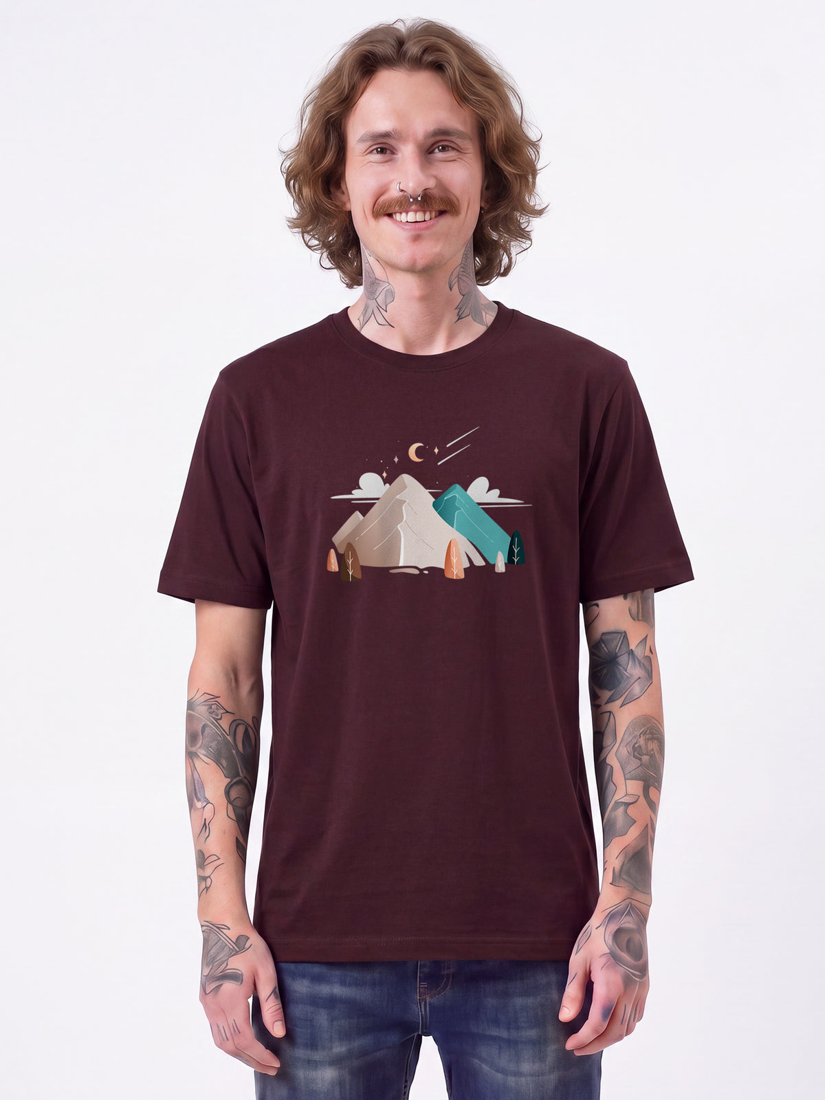 Night & Clouds | T-Shirt Unisex-model_01;C116