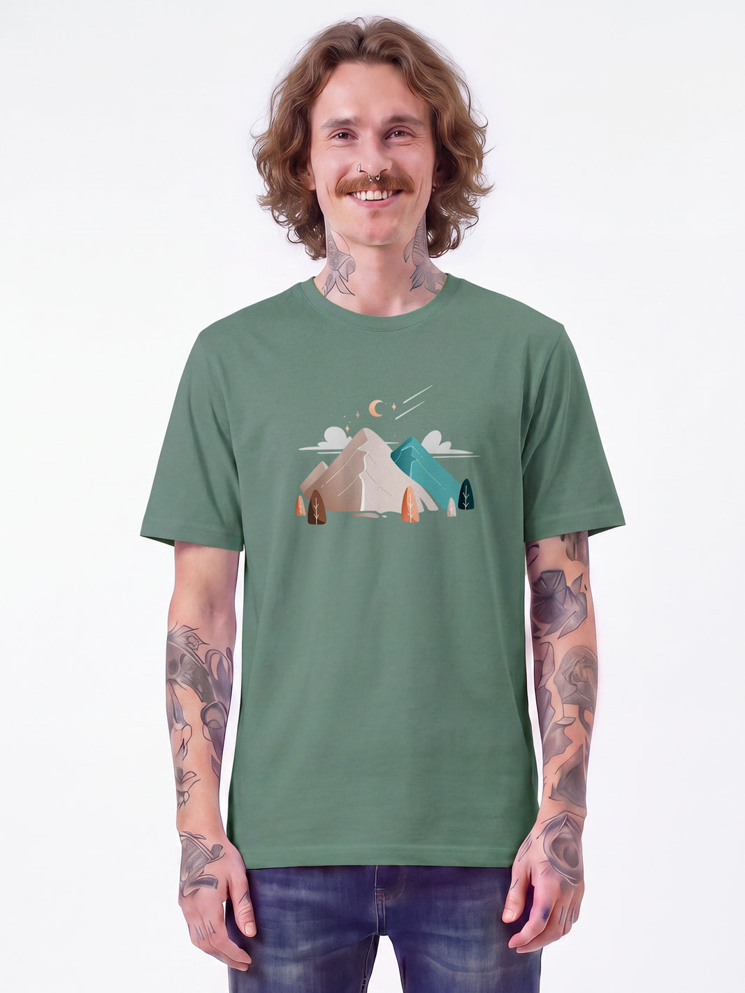 Night & Clouds | T-Shirt Unisex-model_01;C144