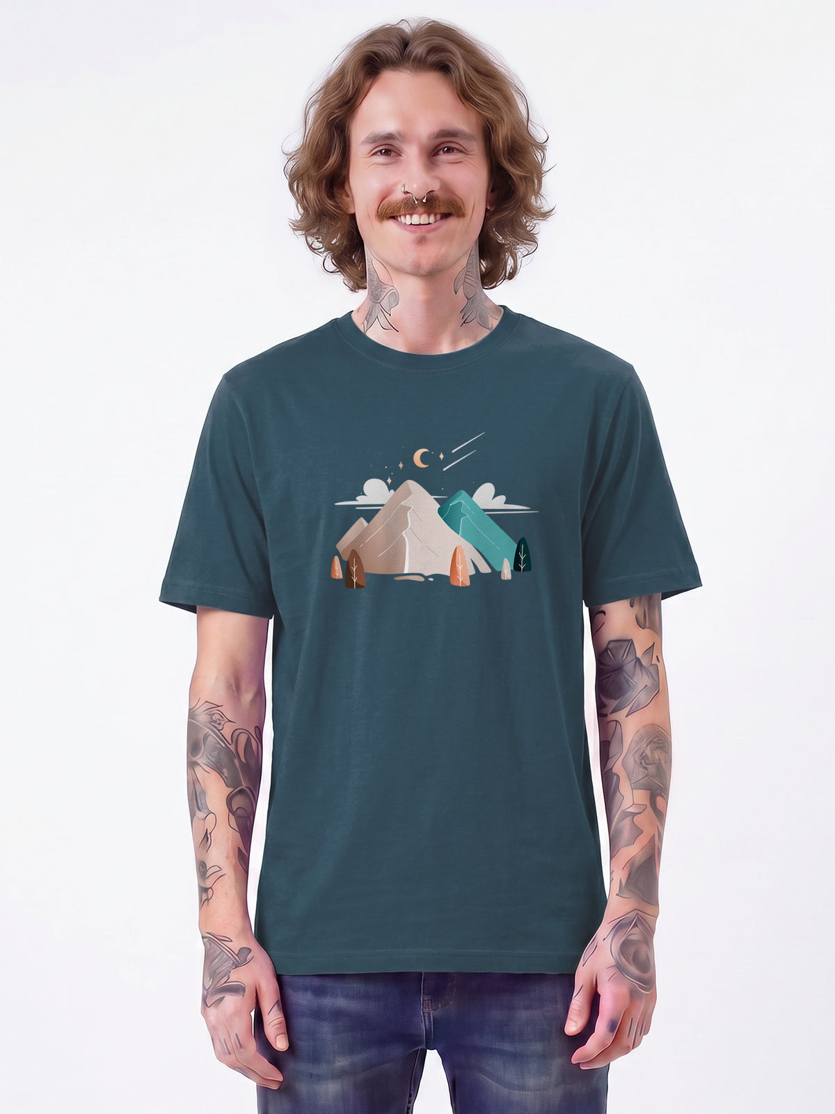 Night & Clouds | T-Shirt Unisex-model_01;C702