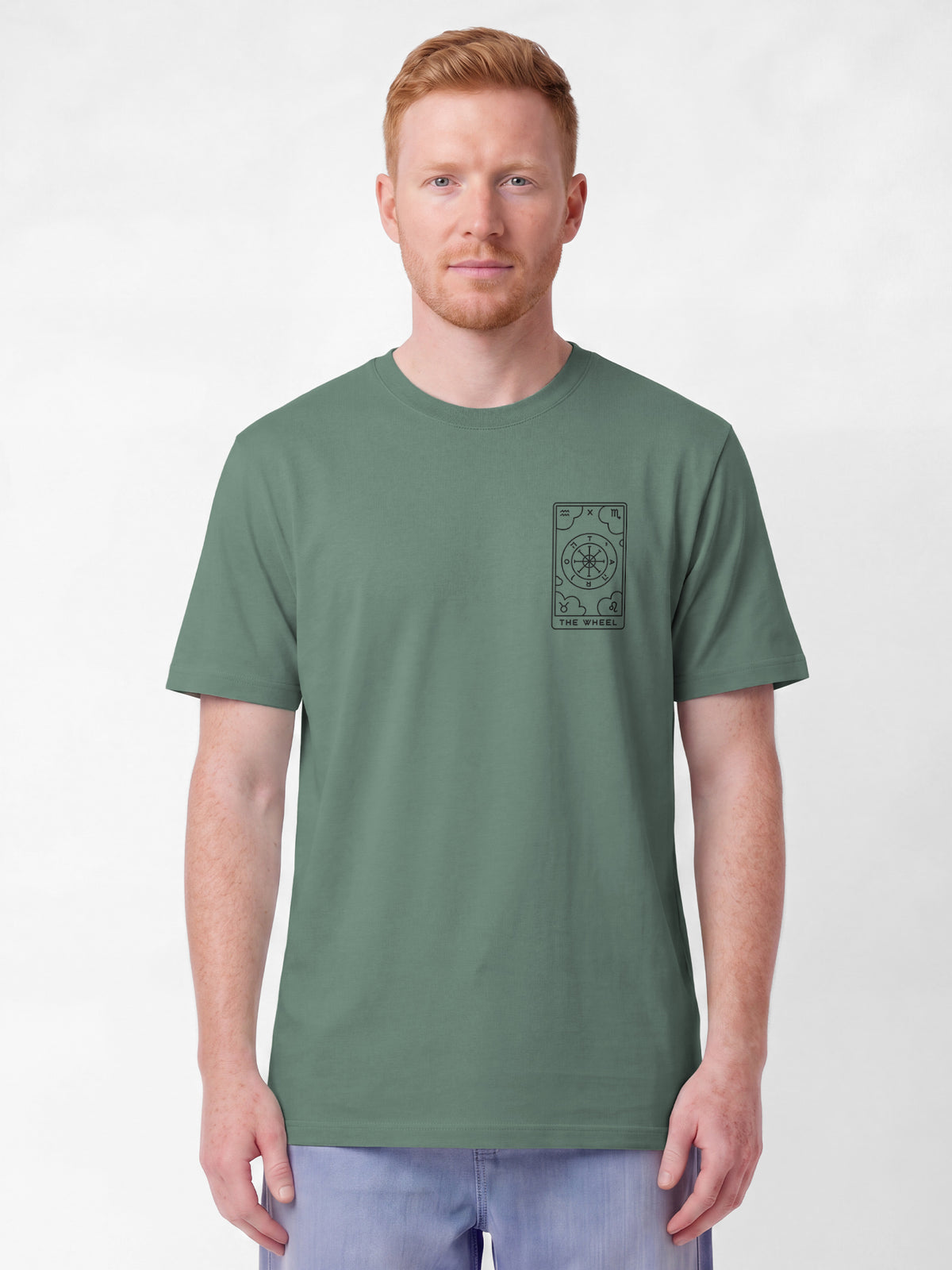 Tarot The Wheel | T-Shirt Unisex-model_01;C144
