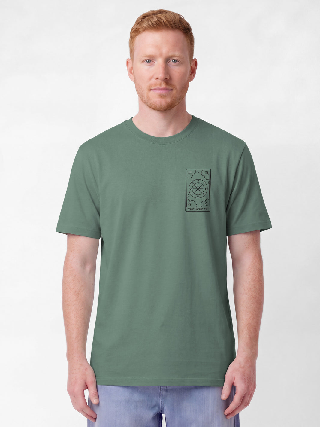 Tarot The Wheel | T-Shirt Unisex-model_01;C144