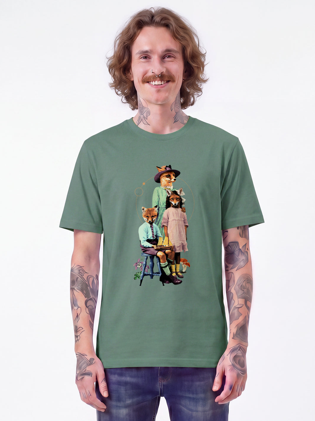 Fancy Fox | T-Shirt Unisex-model_01;C144