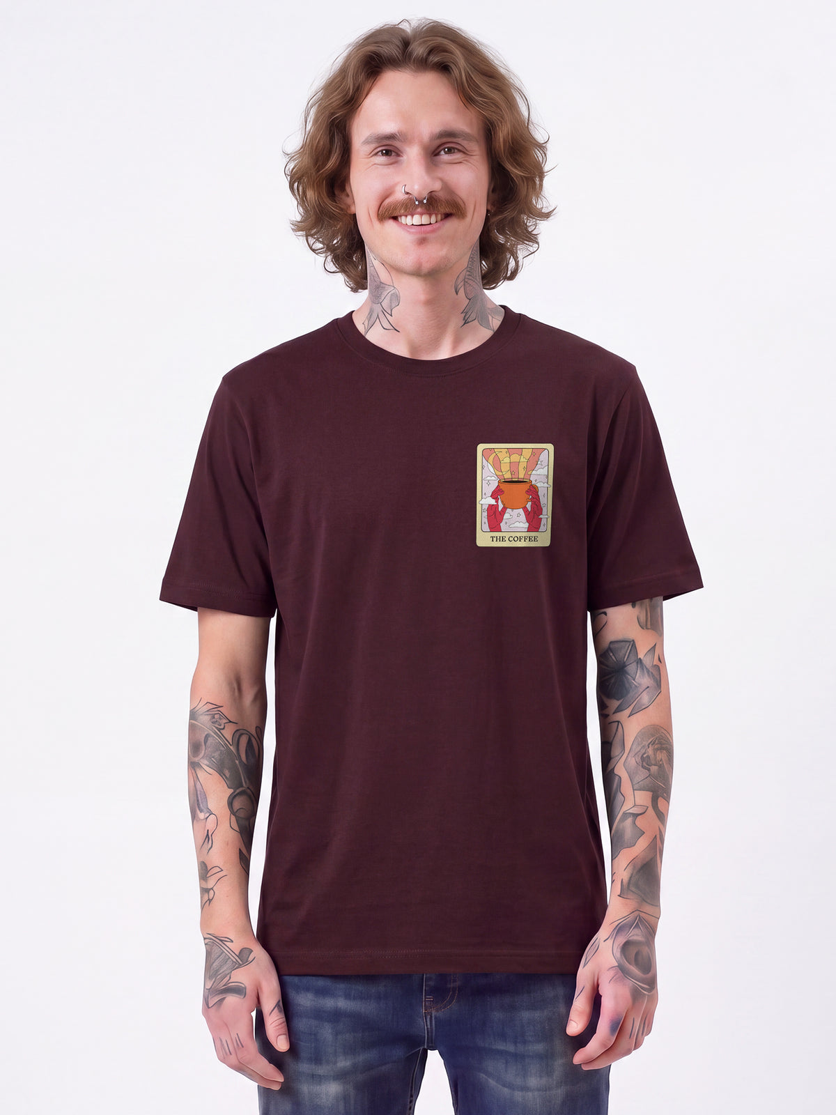 Tarot The Coffee | T-Shirt Unisex-model_01;C116