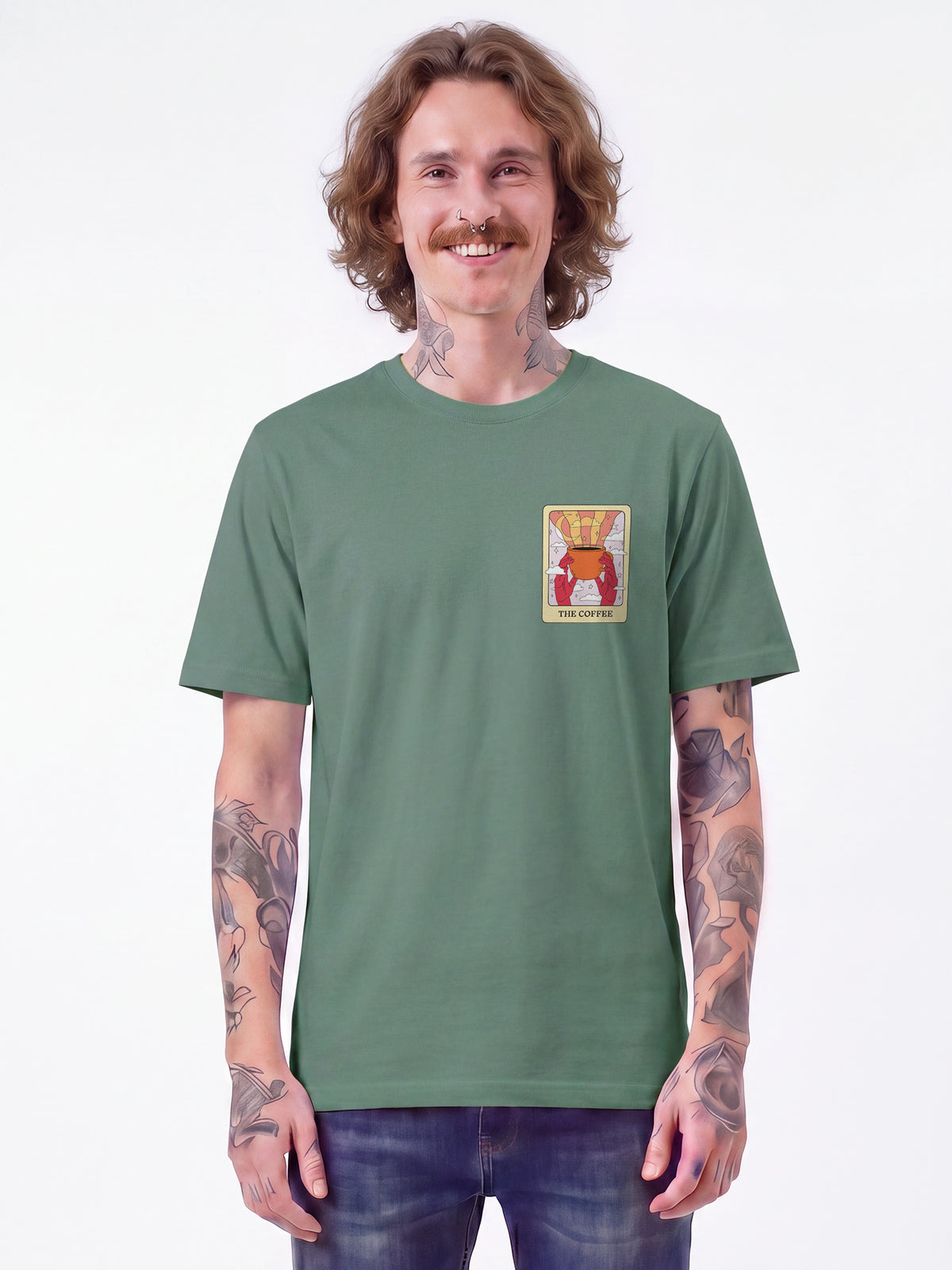 Tarot The Coffee | T-Shirt Unisex-model_01;C144
