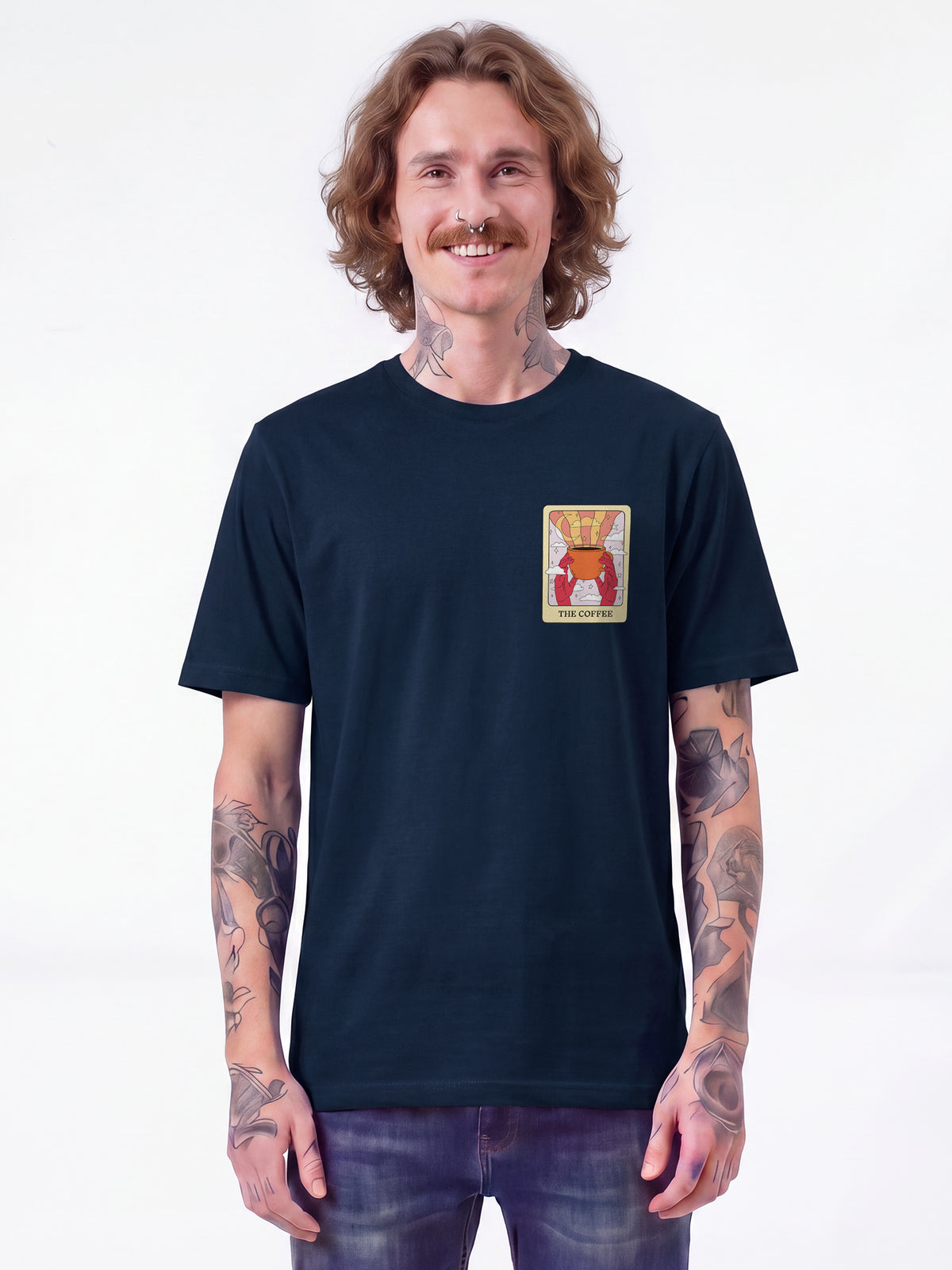 Tarot The Coffee | T-Shirt Unisex-model_01;C727