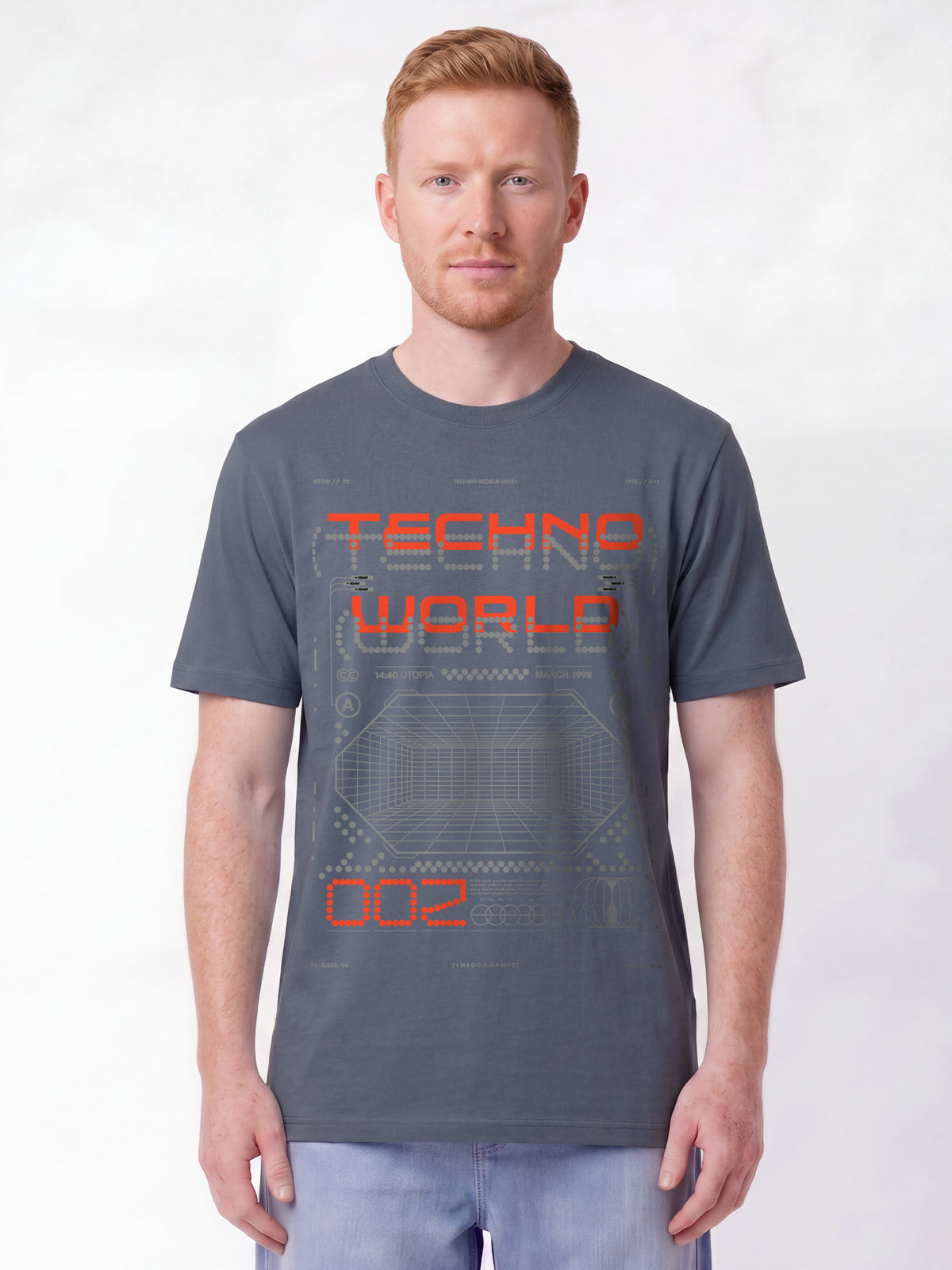 Technoworld | T-Shirt Unisex-model_01;C156