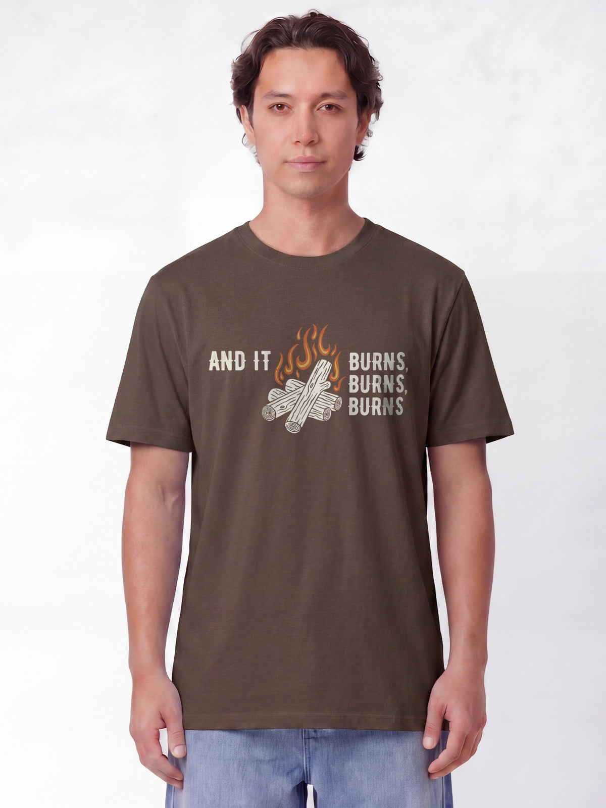 And it burns | T-Shirt Unisex-model_01;C135