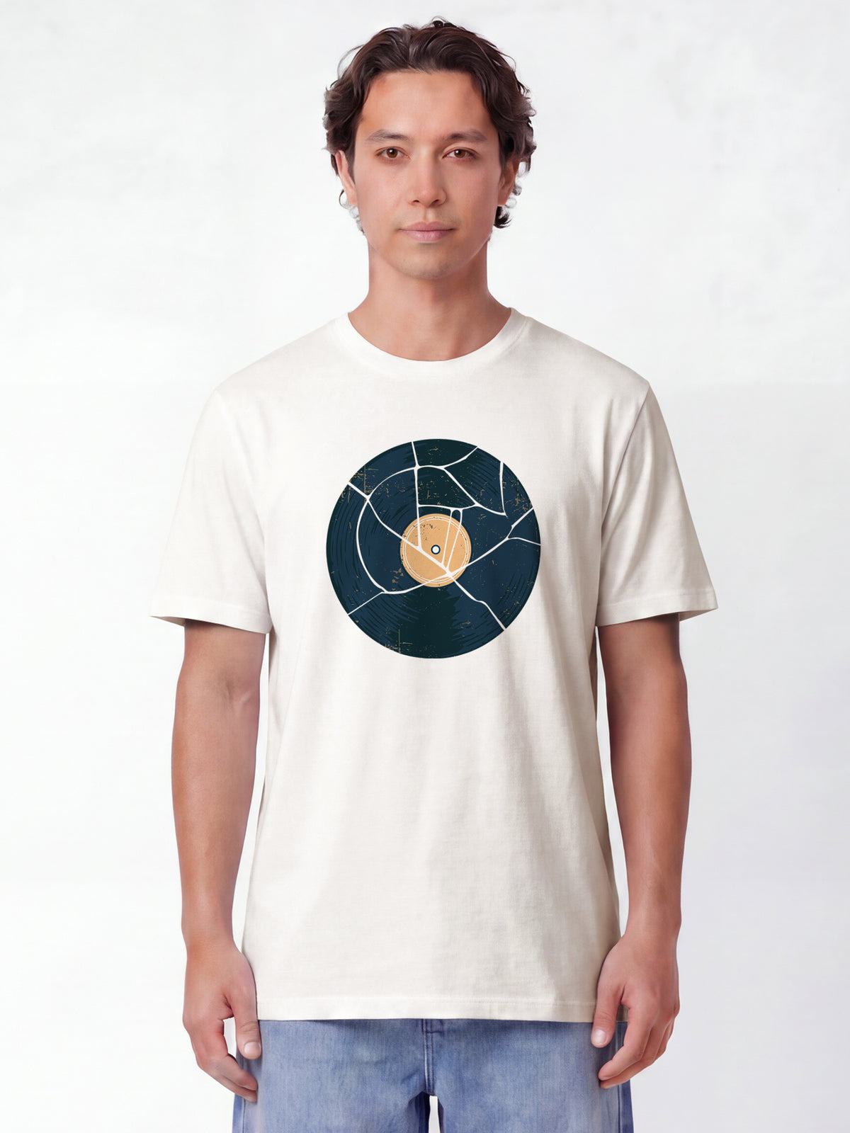 Broken Vinyl | T-Shirt Unisex-model_01;C018