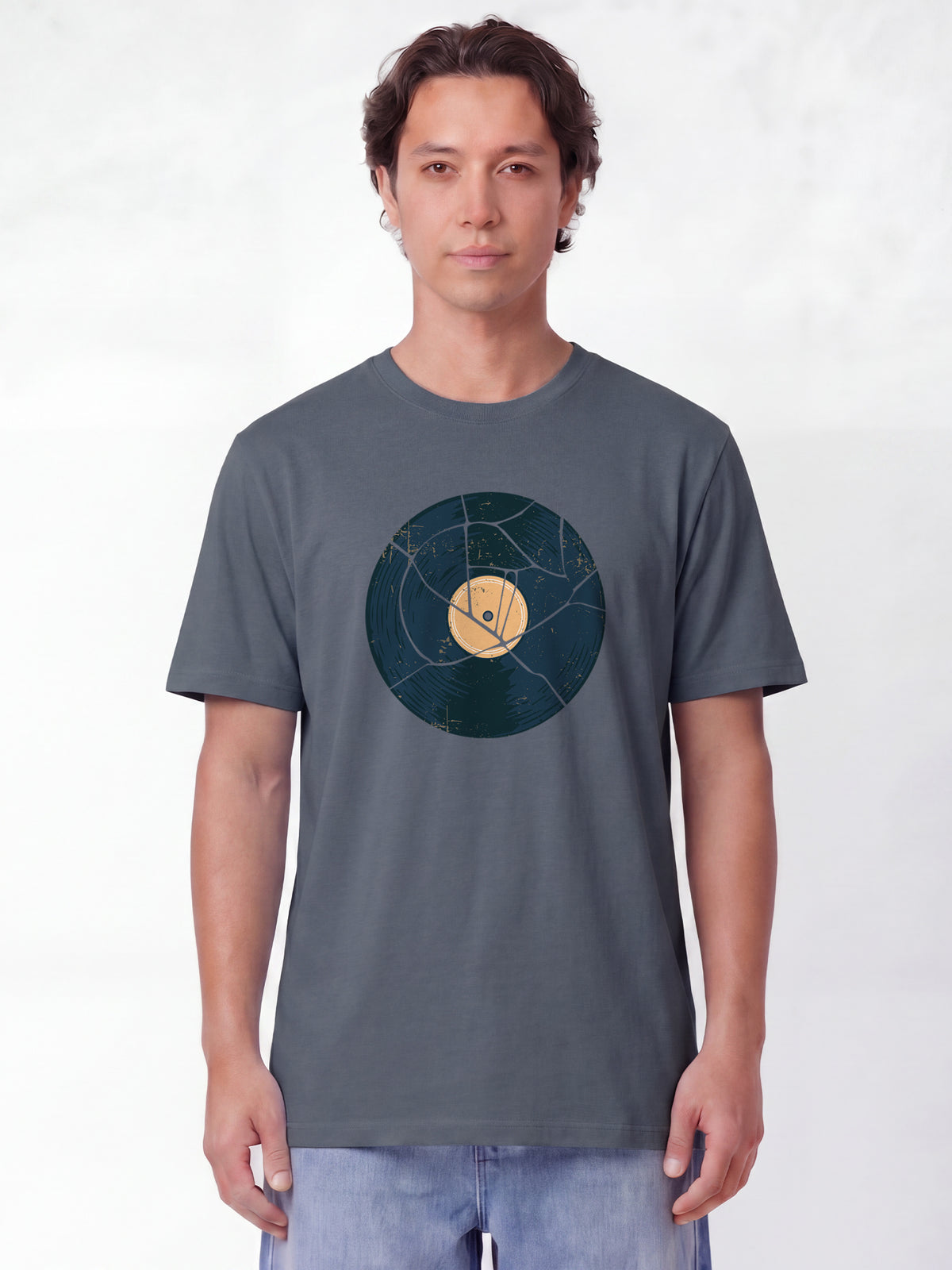Broken Vinyl | T-Shirt Unisex-model_01;C156