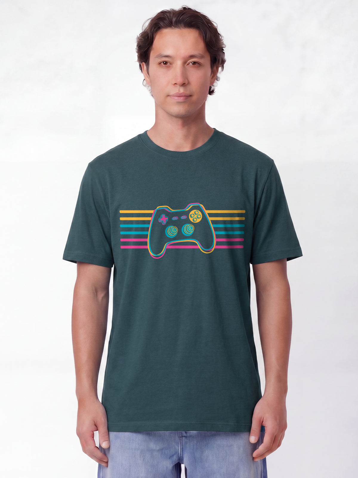 Retro Joystick | T-Shirt Unisex-model_01;C702