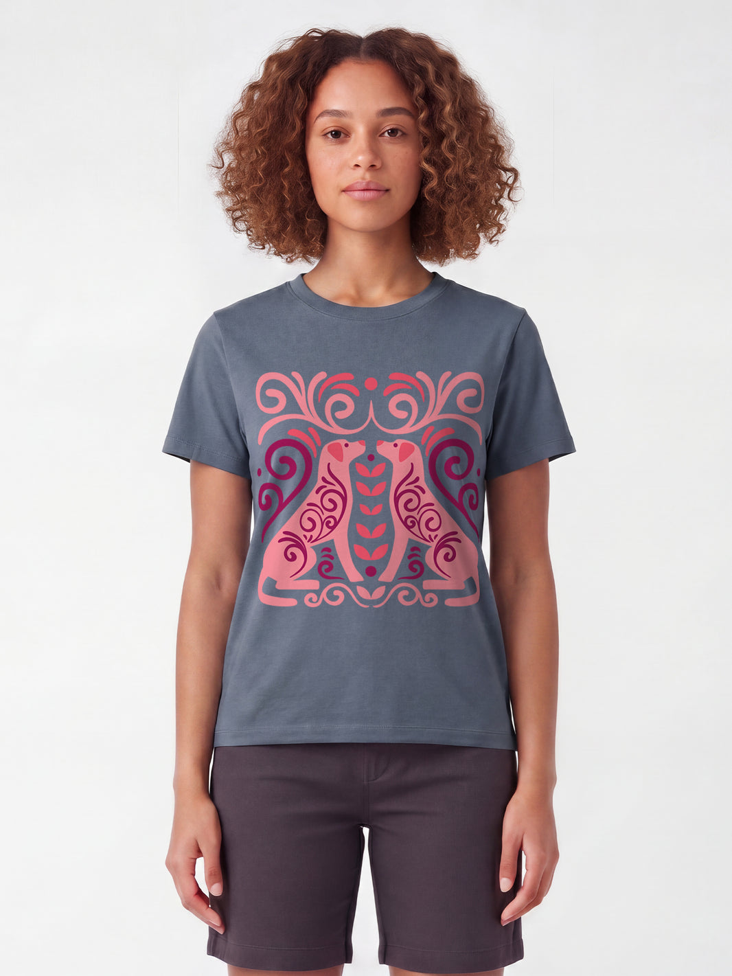 Hundeliebe | T-Shirt Frauen-model_01;C156