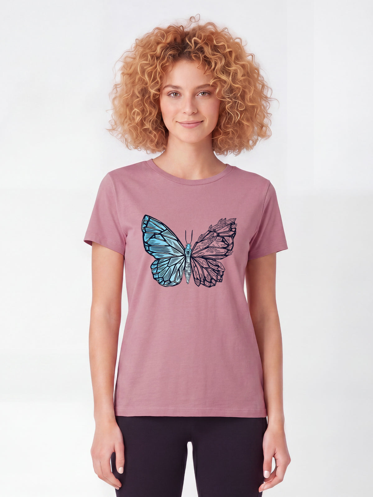 Crystal Butterfly | T-Shirt Frauen-model_01;C355