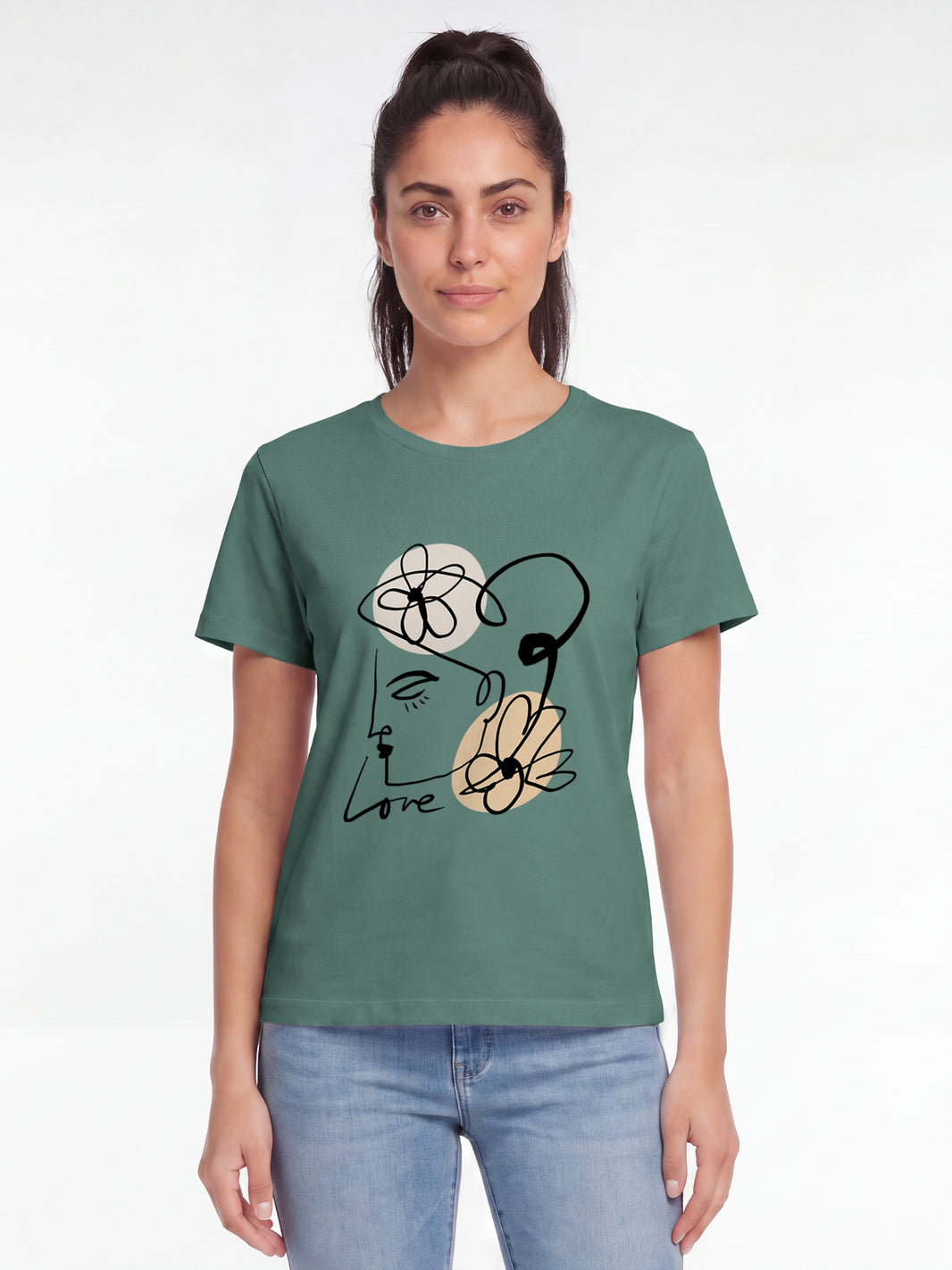 Self love | T-Shirt Frauen-model_01;C144