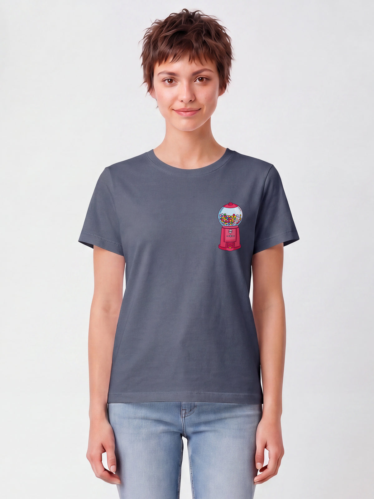 Kaugummiautomat | T-Shirt Frauen-model_01;C156