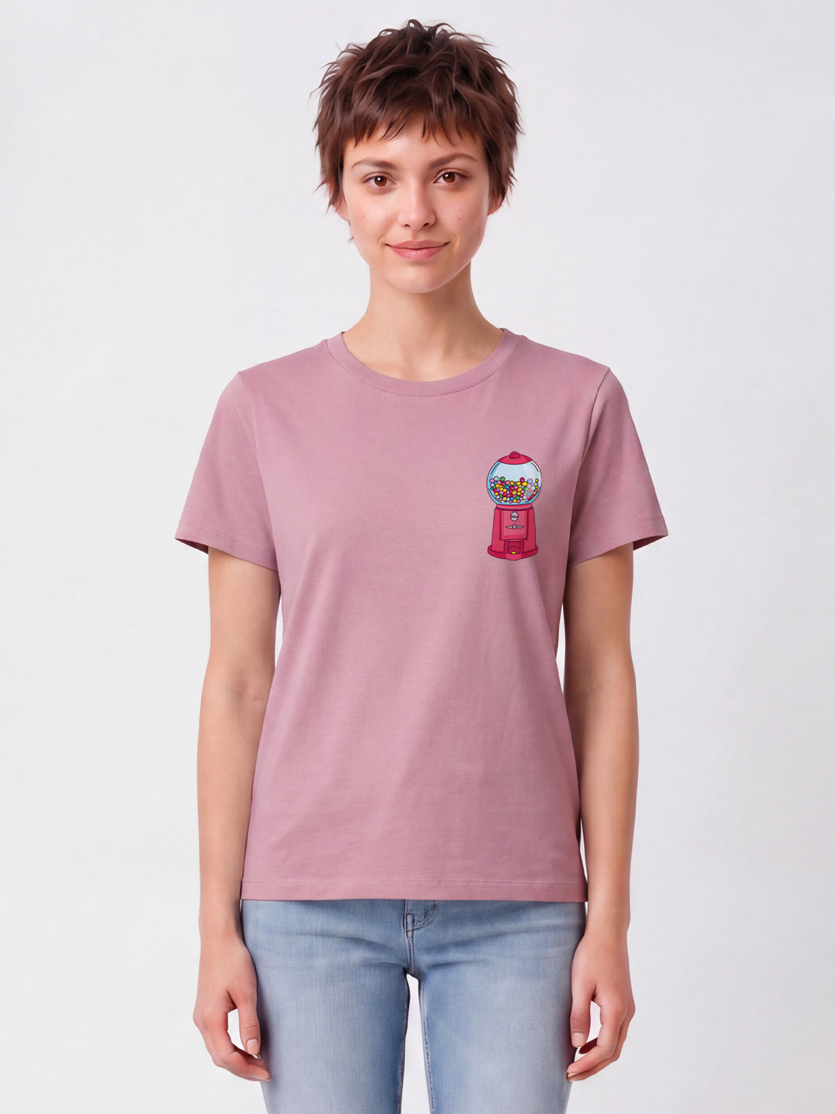 Kaugummiautomat | T-Shirt Frauen-model_01;C355