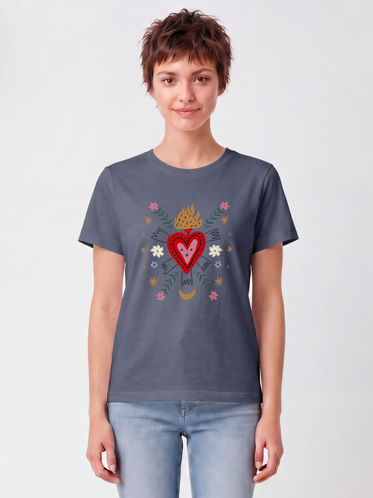 Love and flex | T-Shirt Frauen-model_01;C156