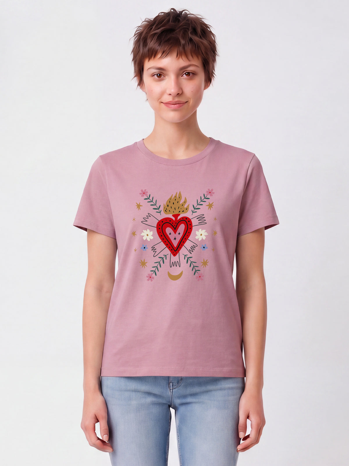 Love and flex | T-Shirt Frauen-model_01;C355
