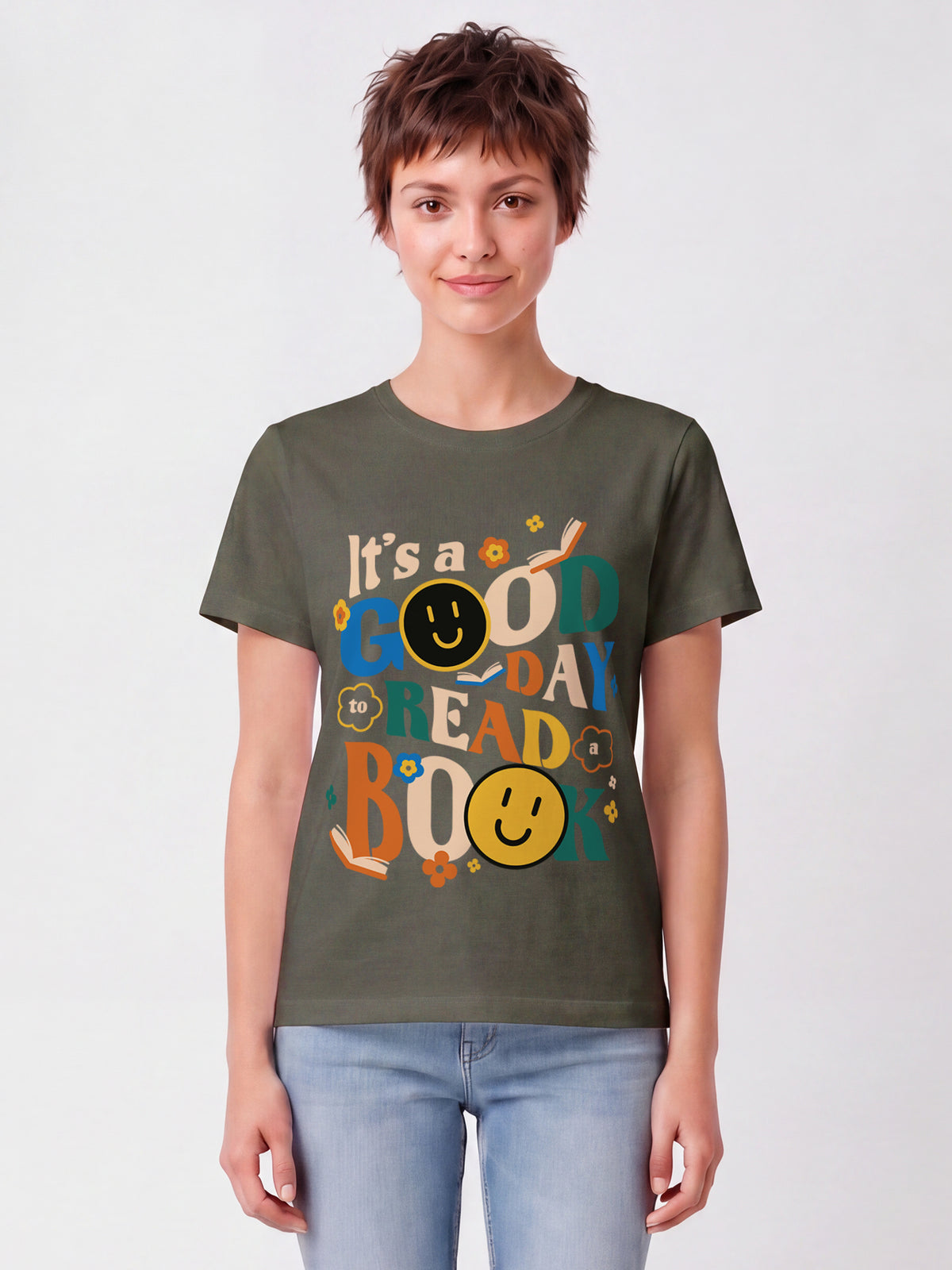 Good day to read a book | T-Shirt Frauen-model_01;C223
