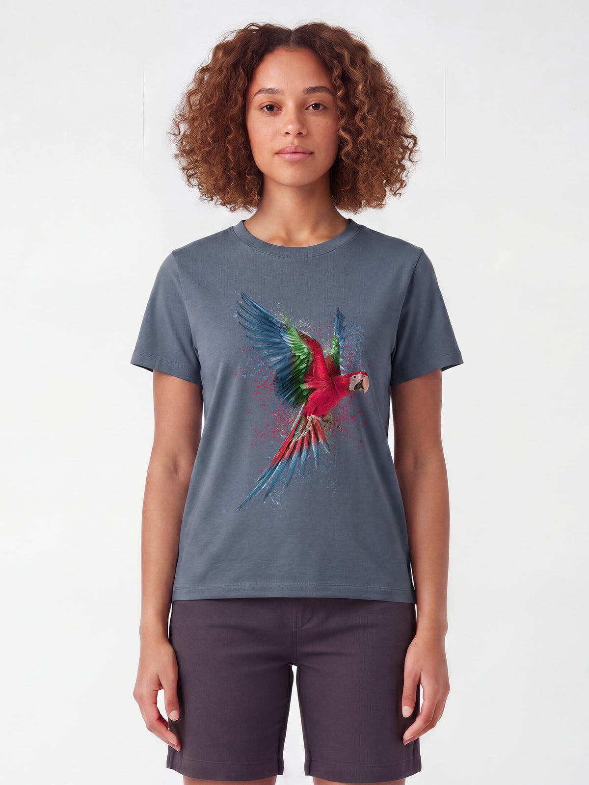 Papagei | T-Shirt Frauen-model_01;C156