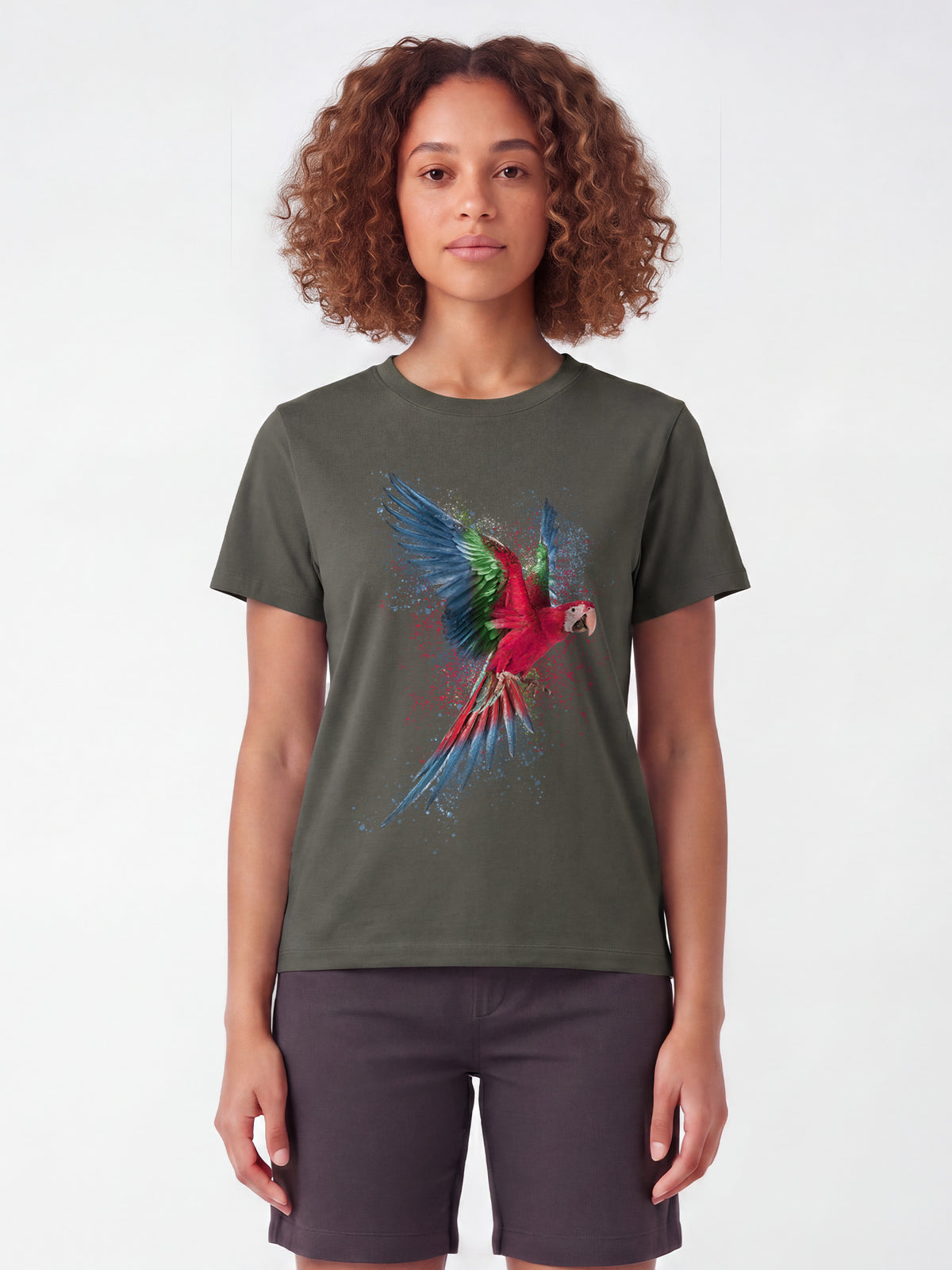 Papagei | T-Shirt Frauen-model_01;C223