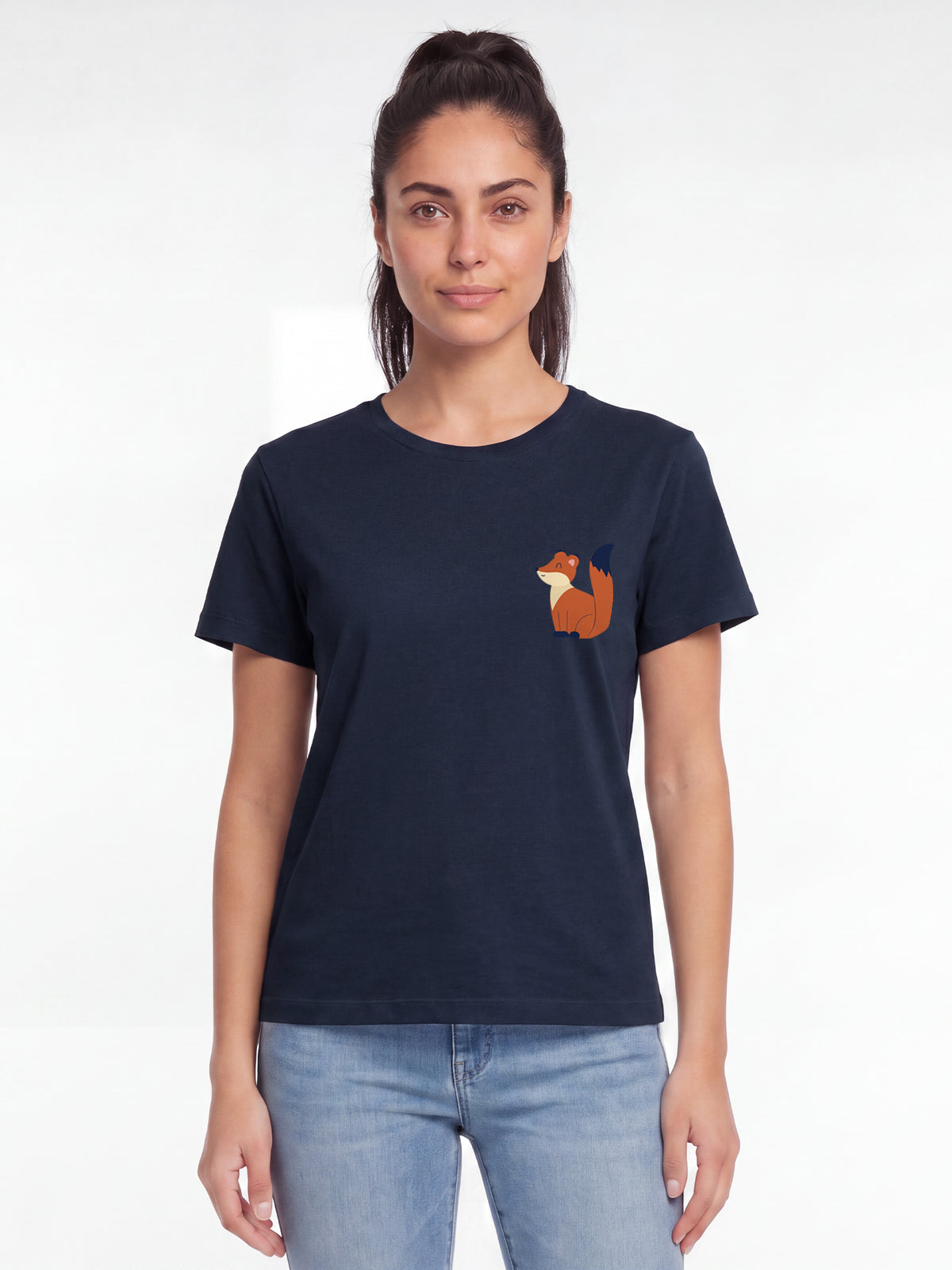 Cute Fox | T-Shirt Frauen-model_01;C727