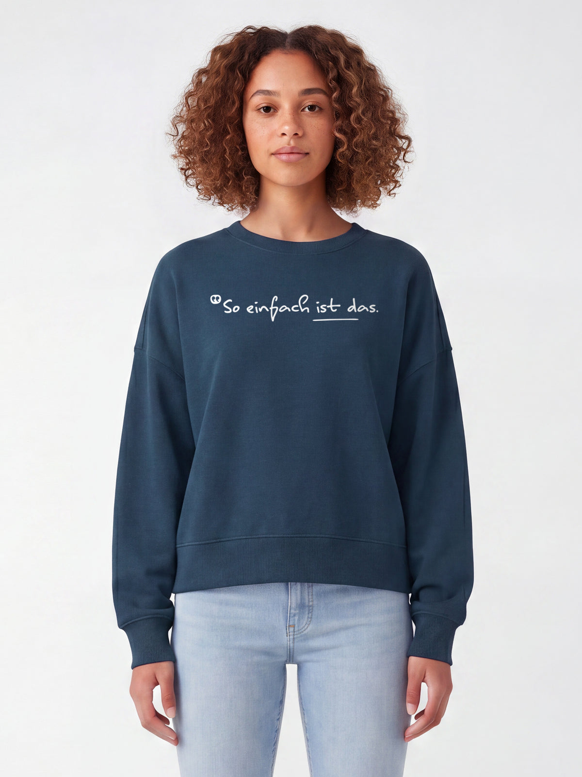So einfach ist das | Sweatshirt Frauen-model_01;C136