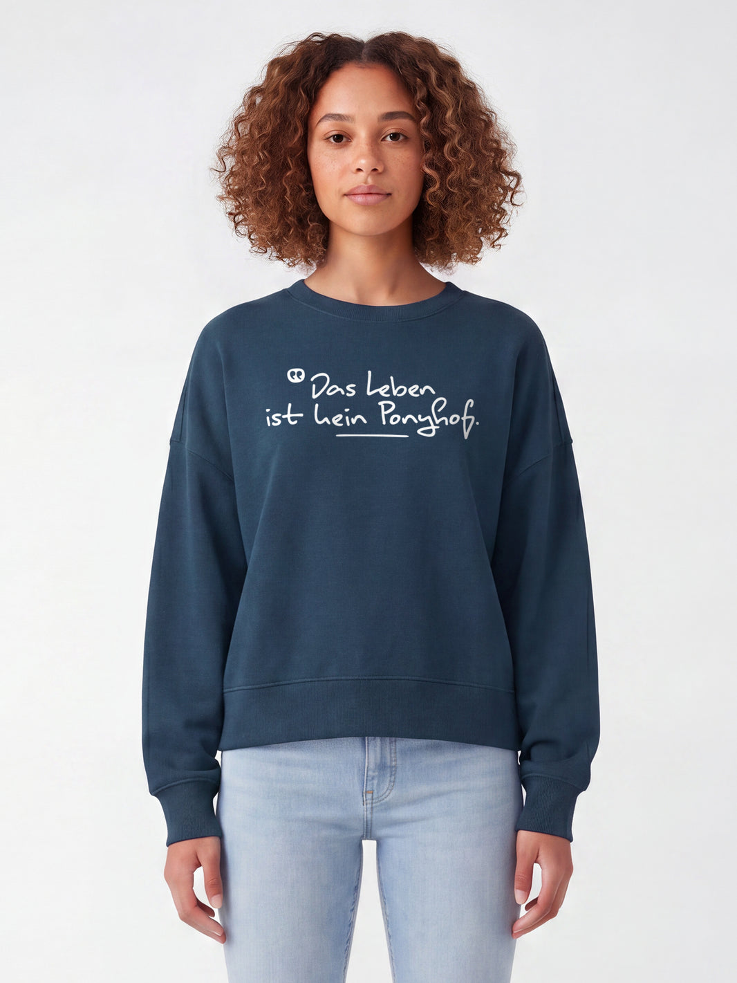 Das Leben ist kein Ponyhof | Sweatshirt Frauen-model_01;C136