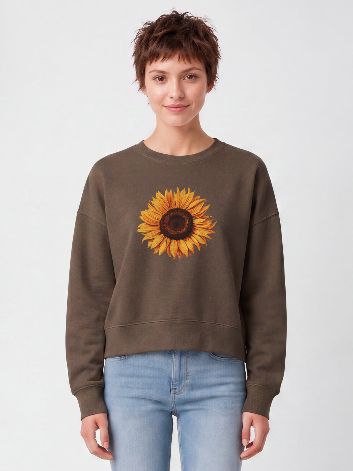 Sonnenblume | Sweatshirt Frauen-model_01;C135