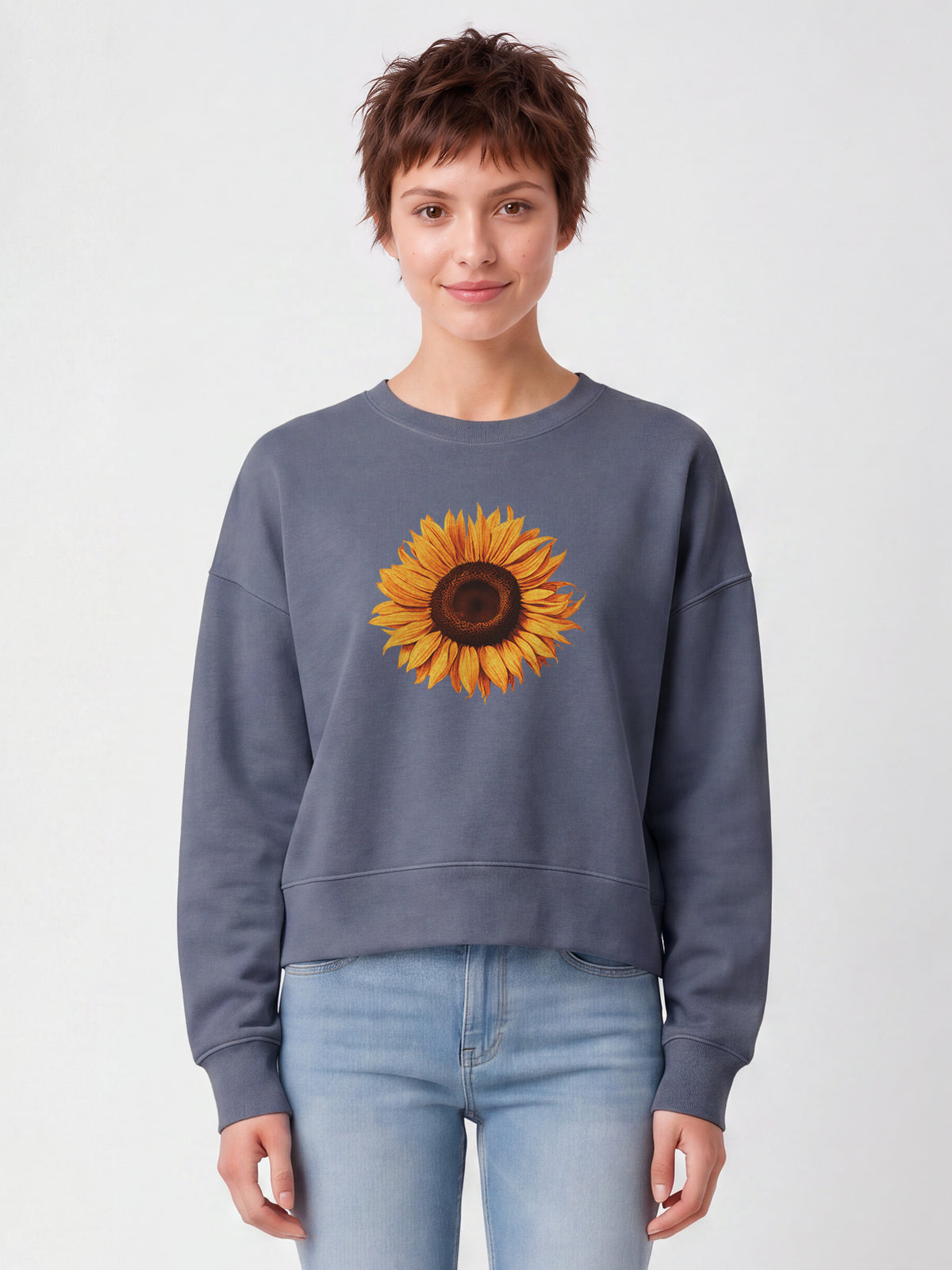 Sonnenblume | Sweatshirt Frauen-model_01;C156