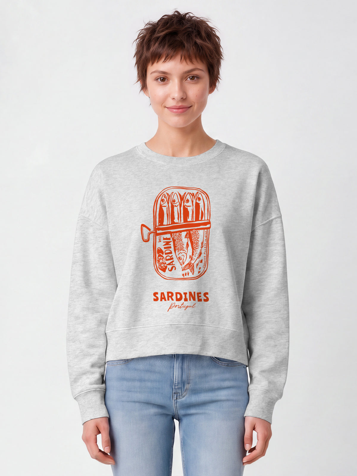 Sardines Portugal | Sweatshirt Frauen-model_01;C146